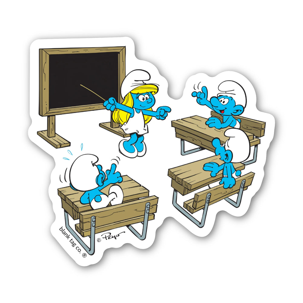 Smurfs® Waterproof Sticker - Teacher Smurfette