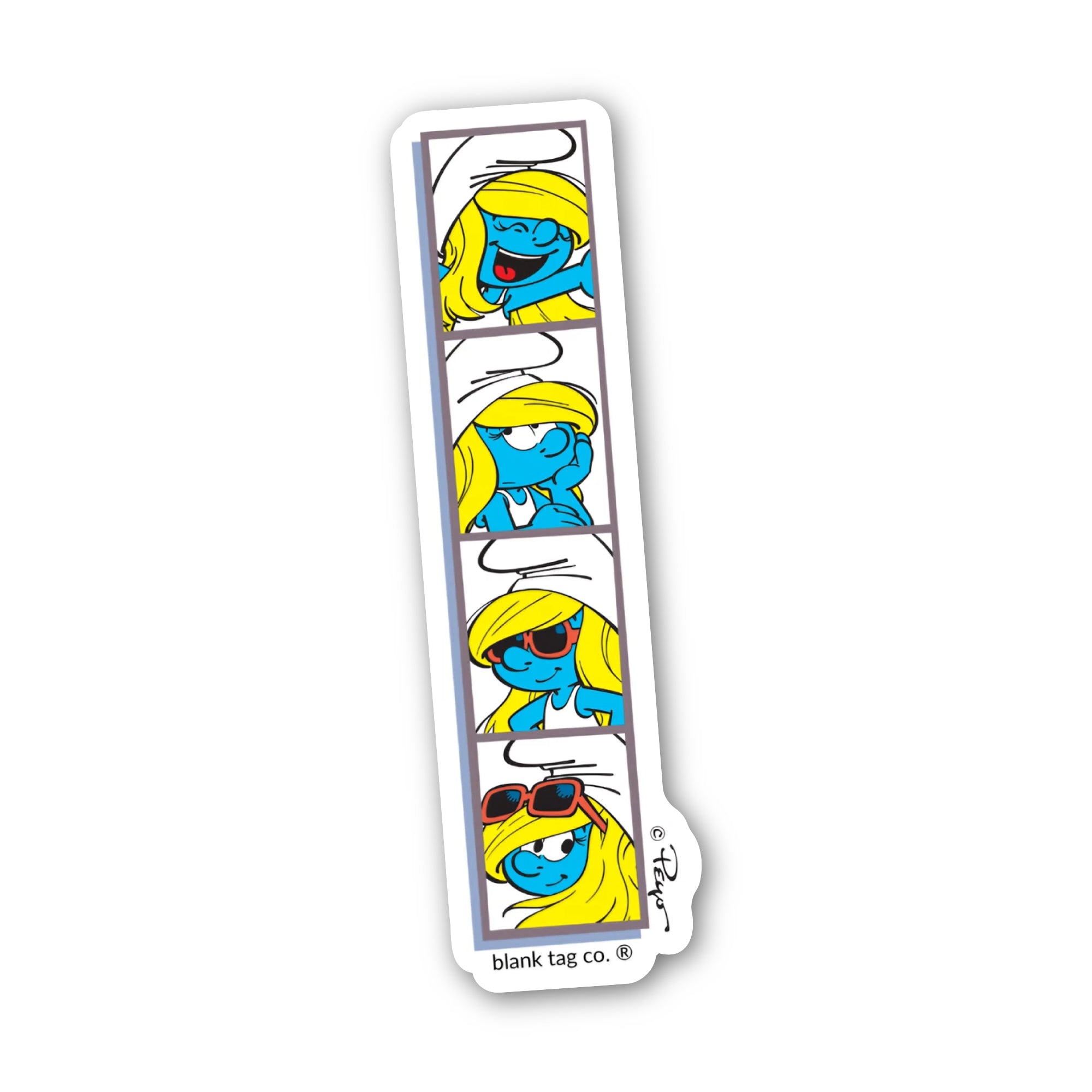 Smurfs® Waterproof Sticker - Photo Strip of Smurfette