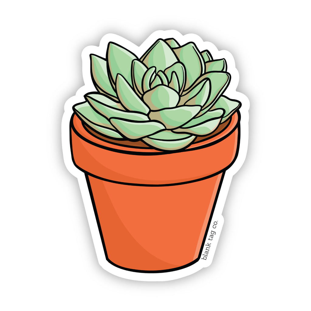 printable succulent stickers Blank Tag Co. Waterproof Sticker