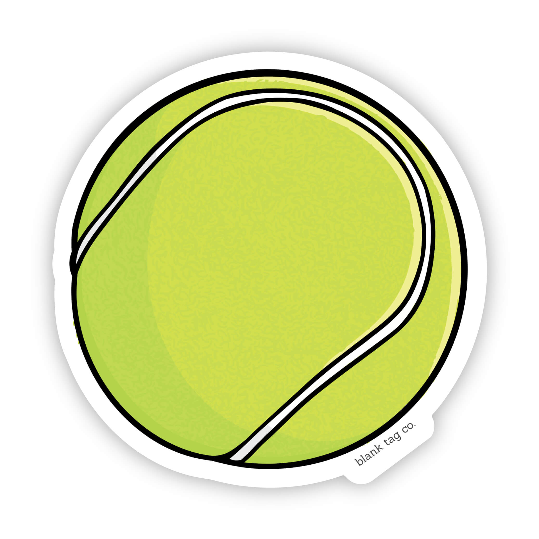 The Tennis Ball Sticker
