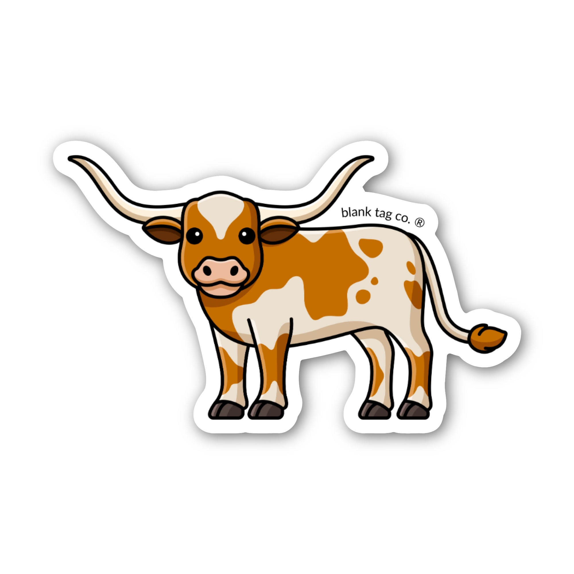 Blank Tag Co.® Waterproof Sticker - Texas Longhorn