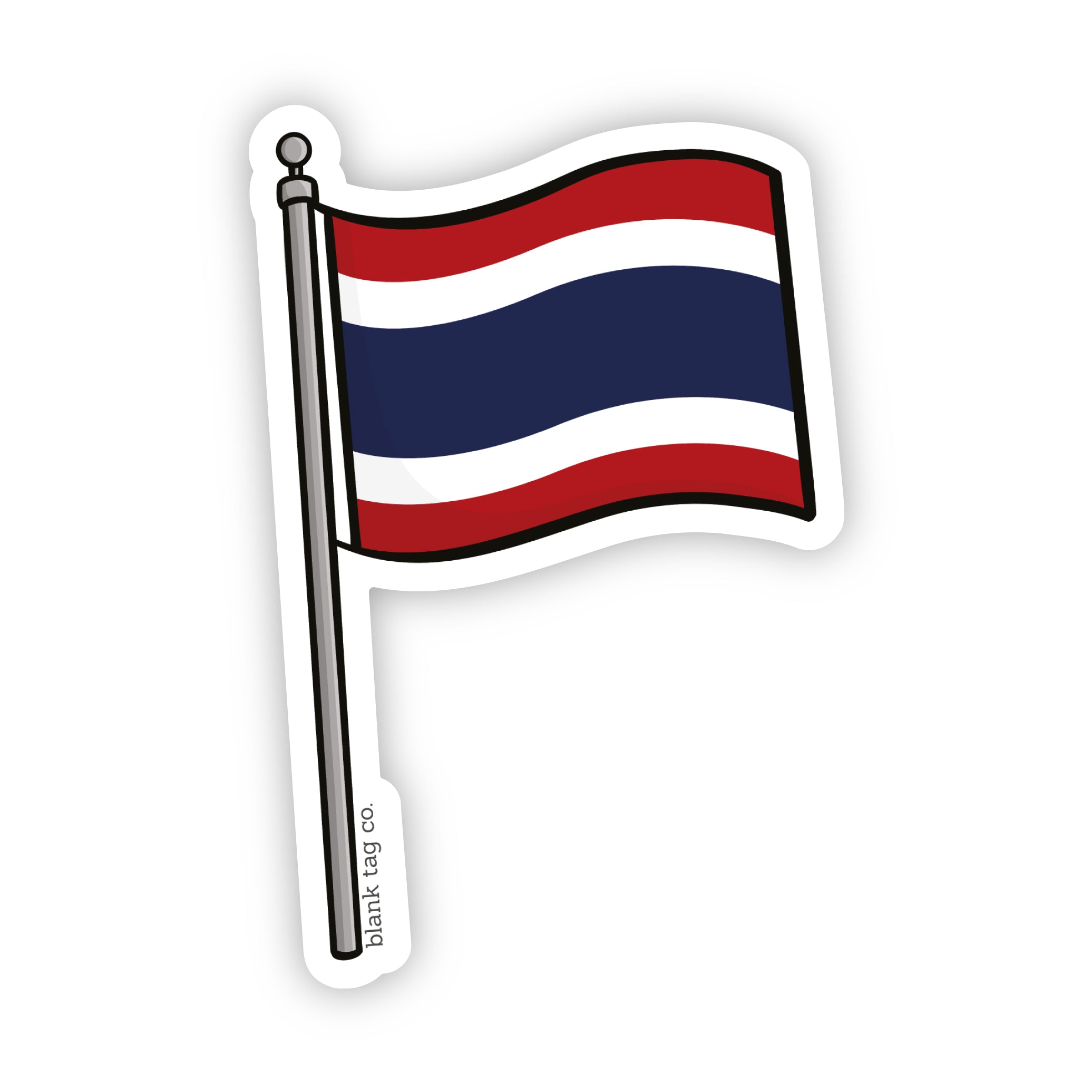 The Thailand Flag Sticker