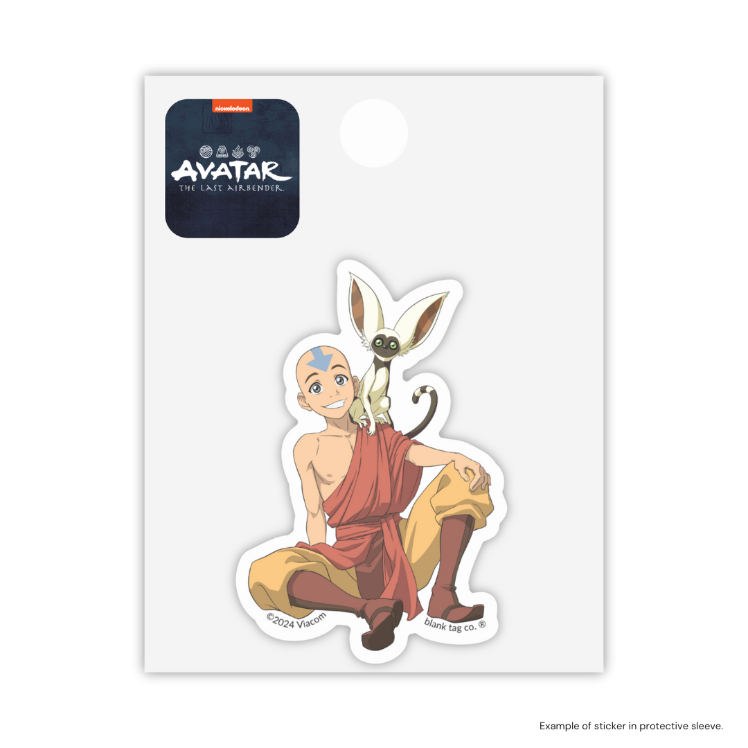 The Aang and Momo Sticker