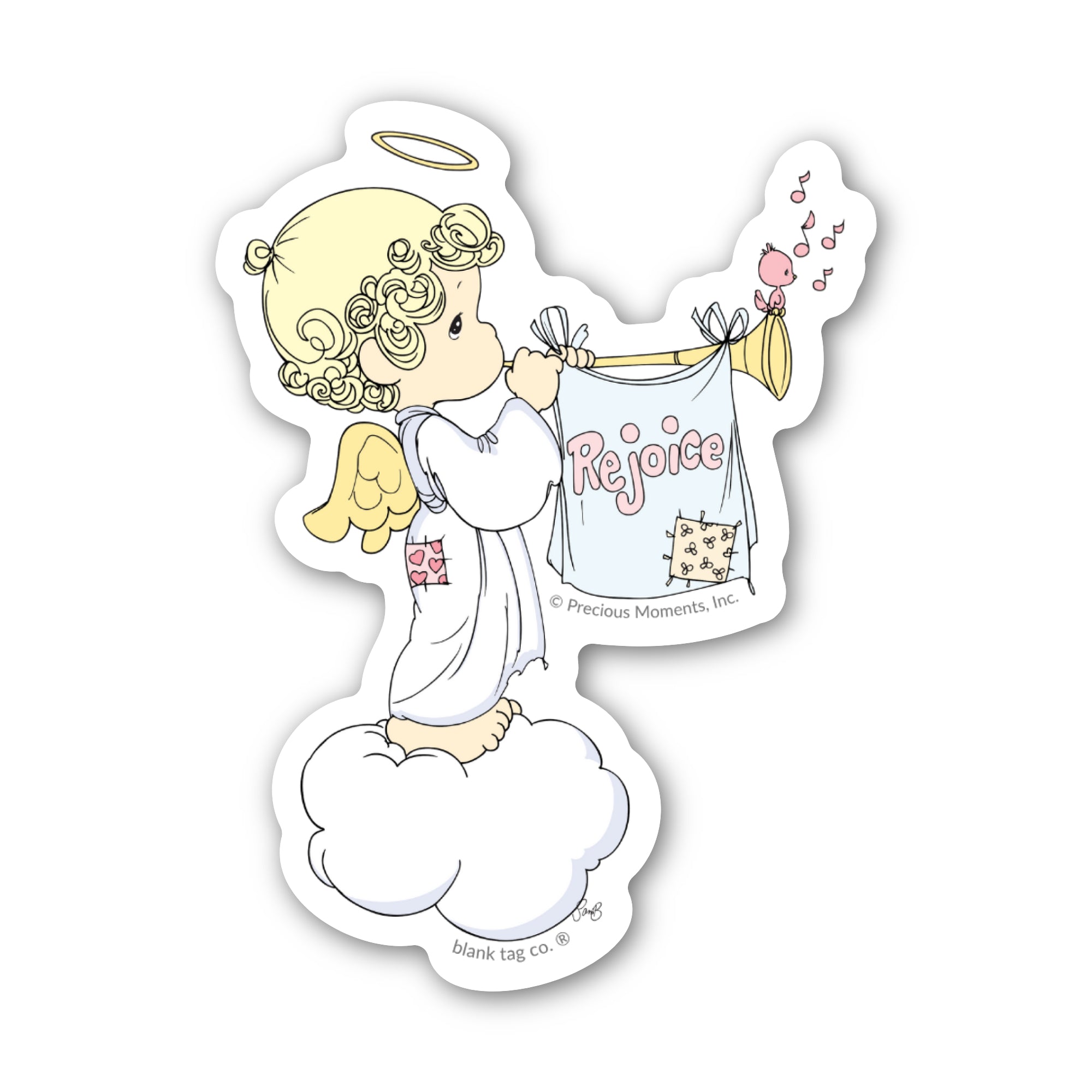 Precious Moments® Angel With Trumpet Sticker