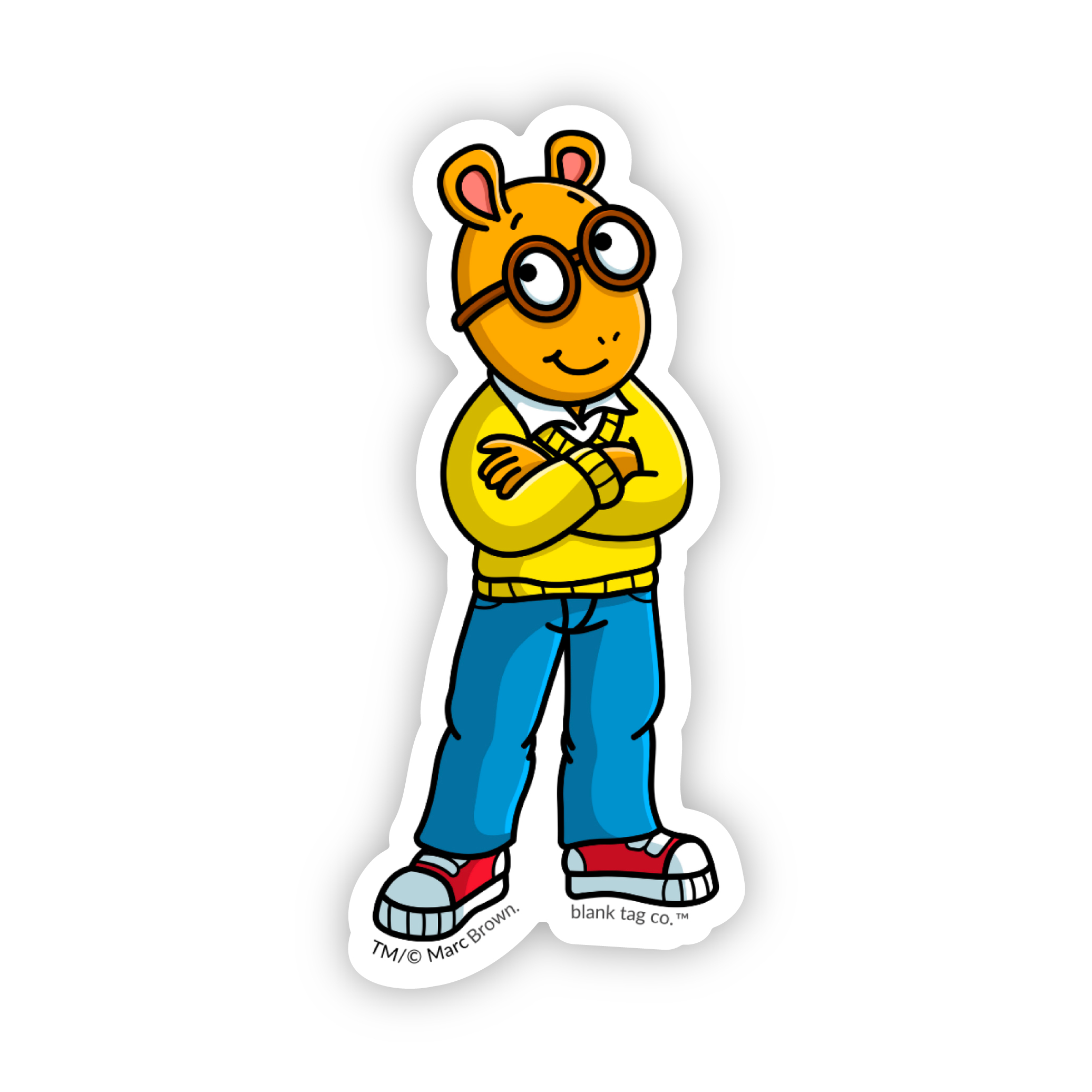 The Arthur Arms Crossed Sticker