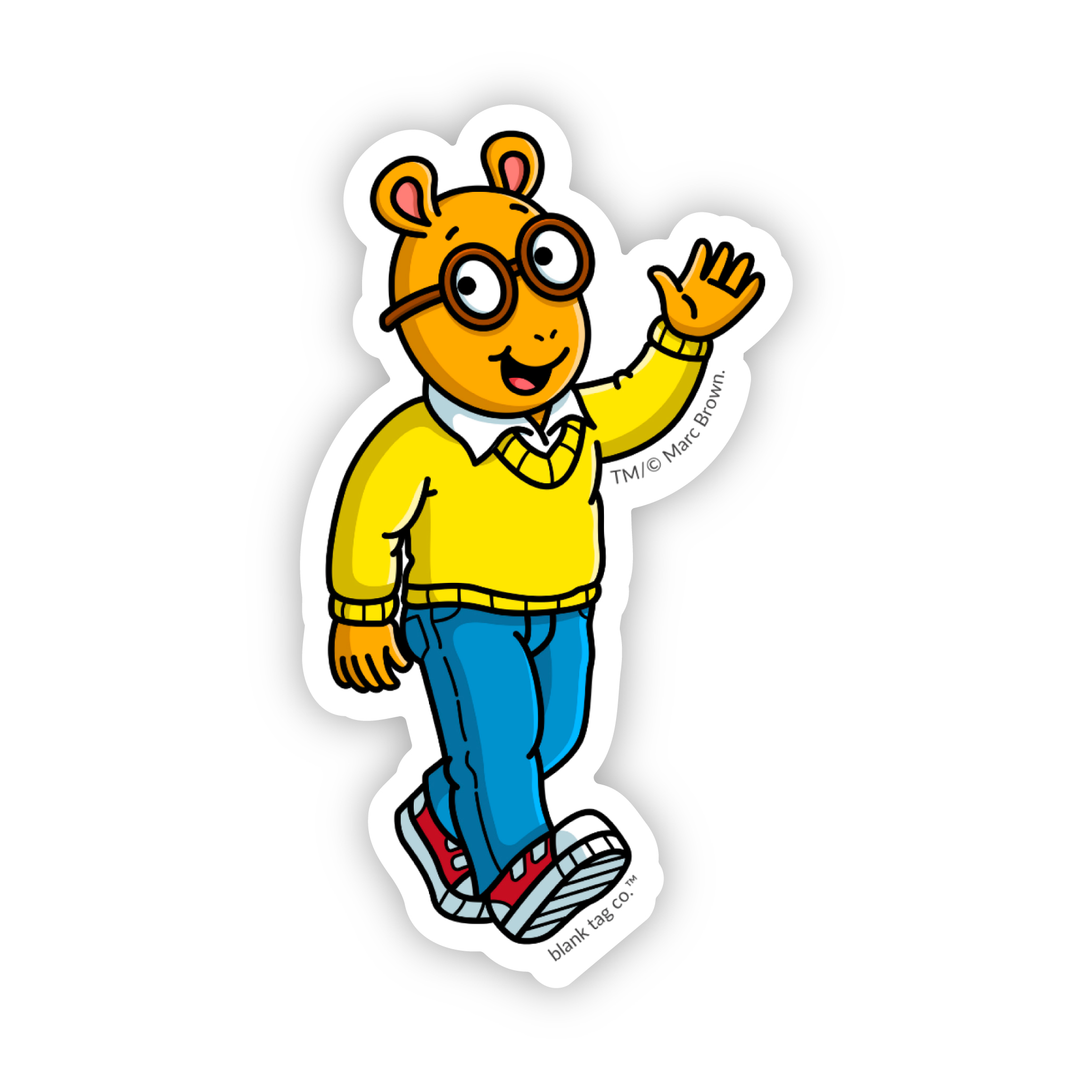 The Arthur Waving Sticker