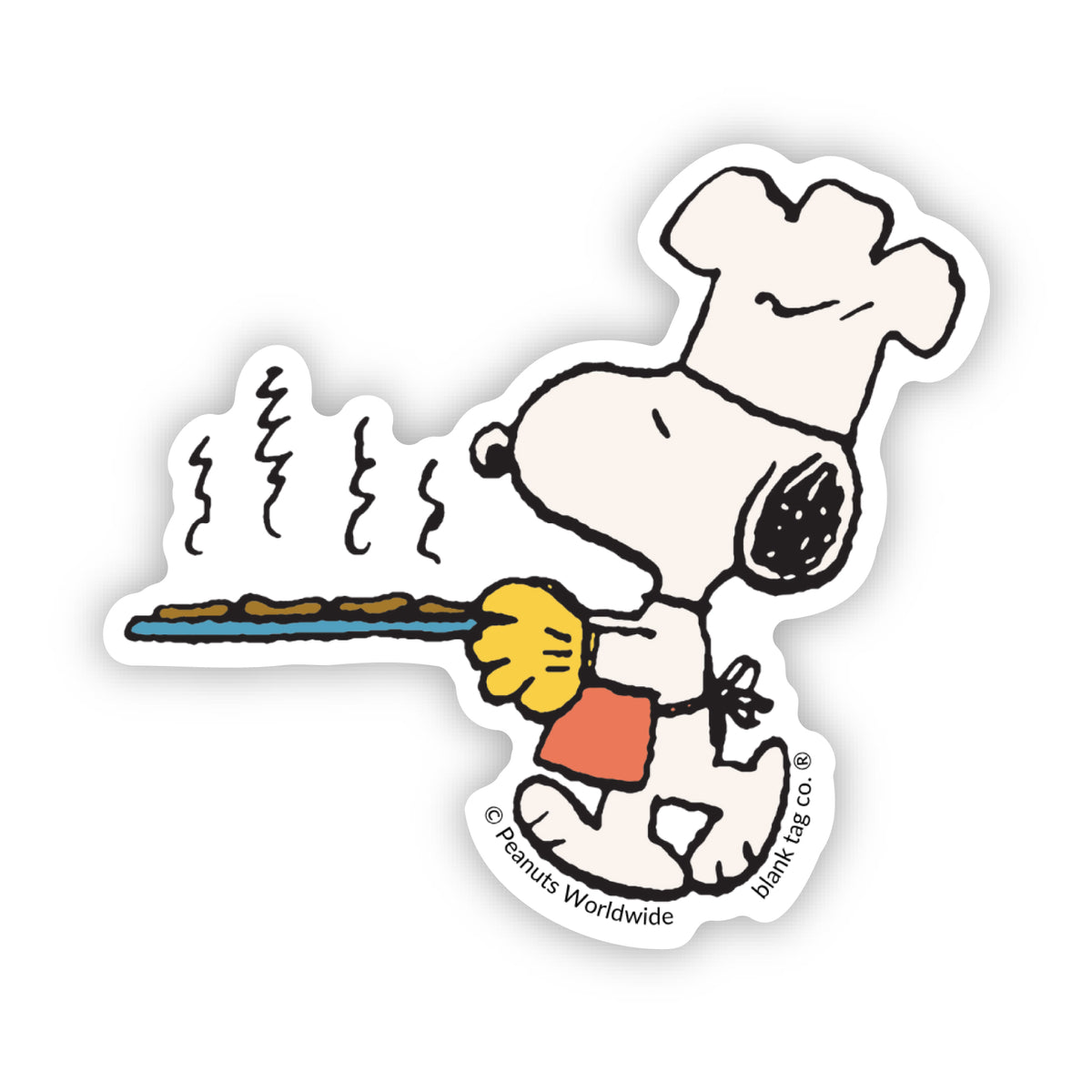 Peanuts® Waterproof Sticker - Baking Snoopy