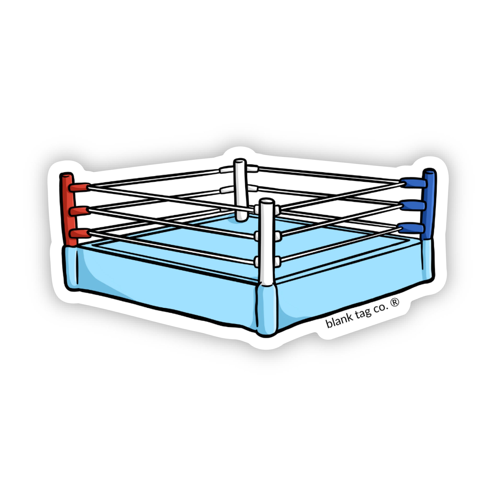 Blank Tag Co.® Boxing Ring Waterproof Sticker