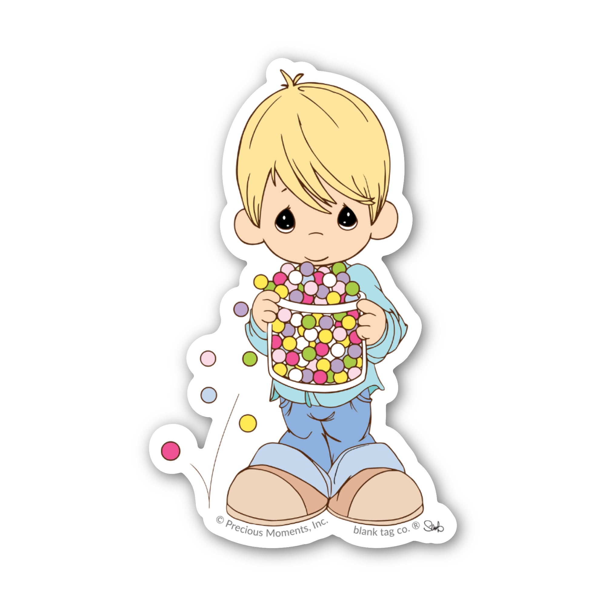Precious Moments® Boy With Gumdrops Sticker