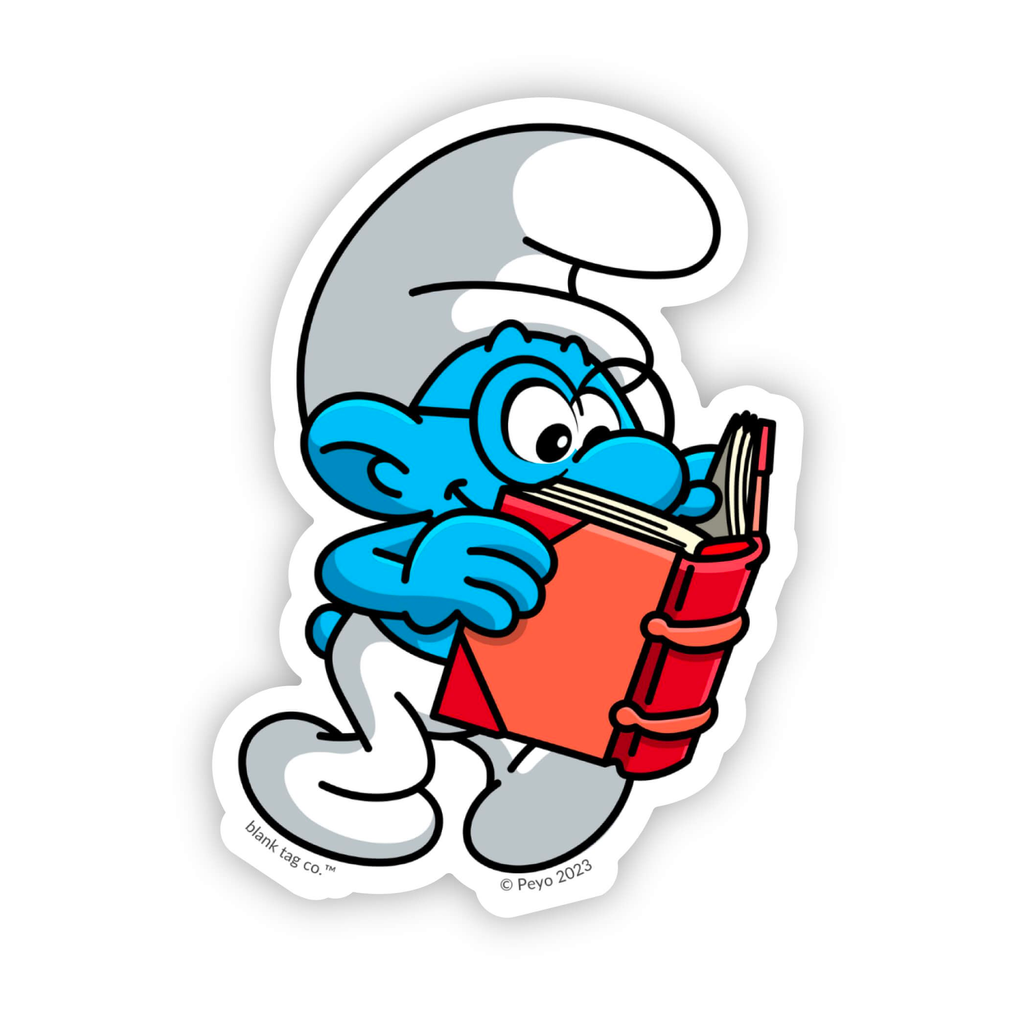 The Brainy Smurf Sticker