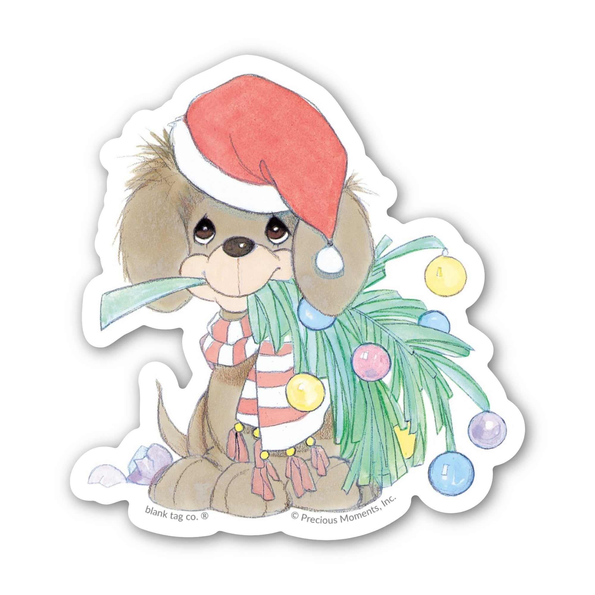 Precious Moments® Christmas Dog Sticker