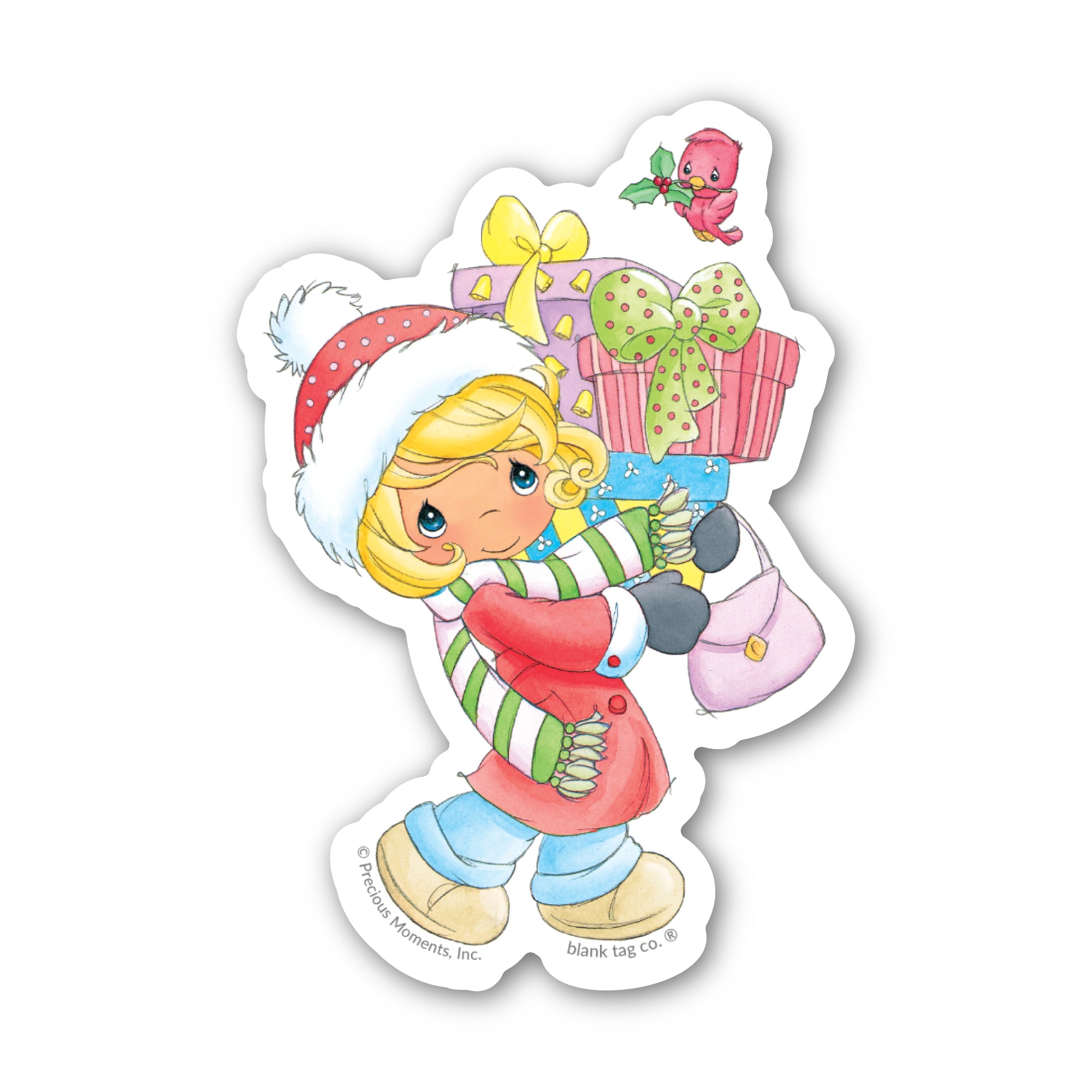Precious Moments® Christmas Girl Sticker