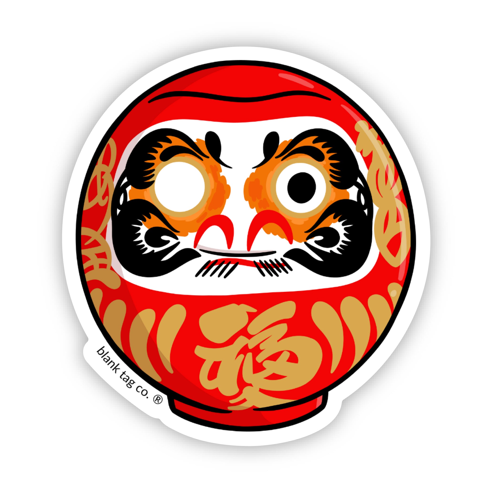 Blank Tag Co.® Daruma Waterproof Sticker