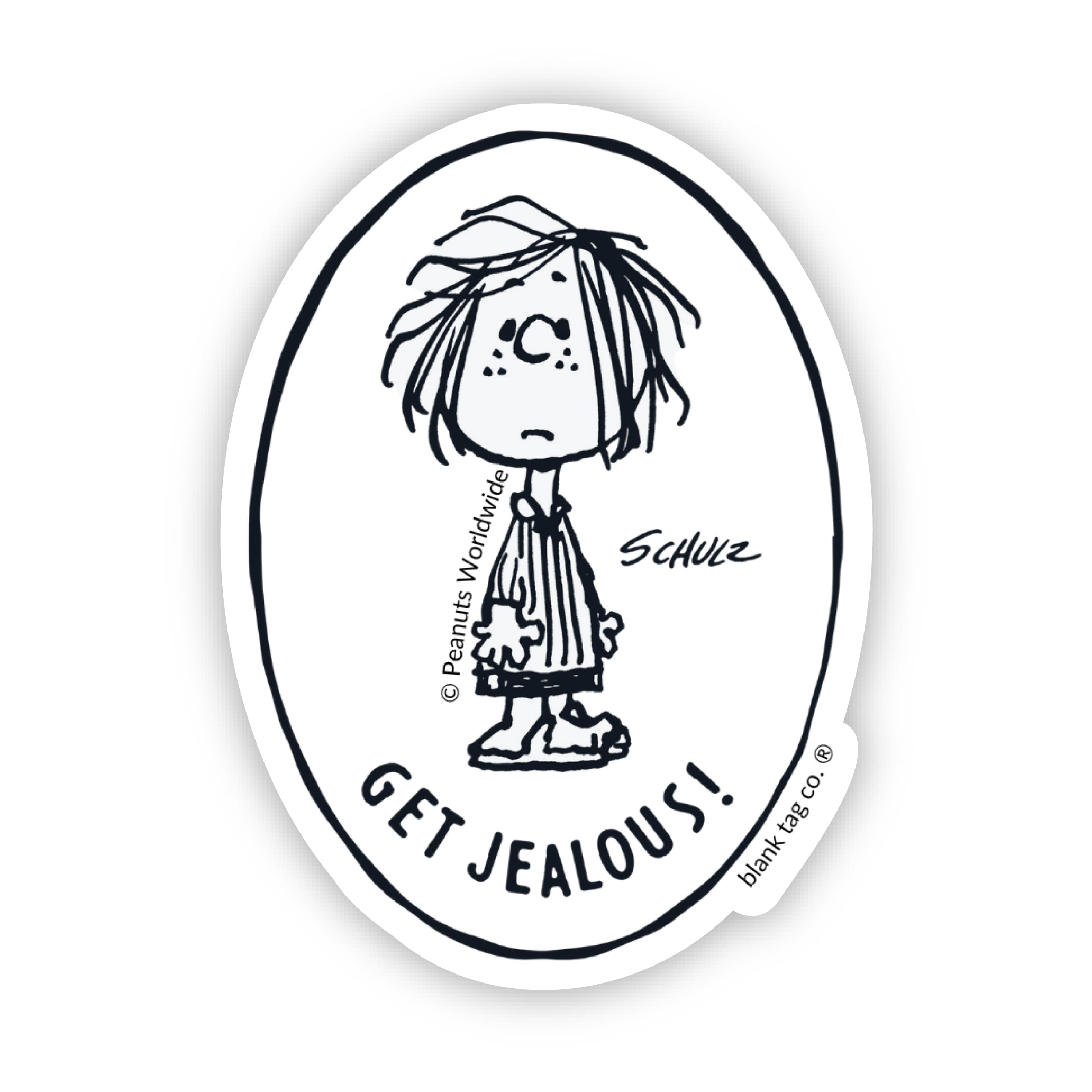 Peanuts® Get Jealous! Waterproof Sticker