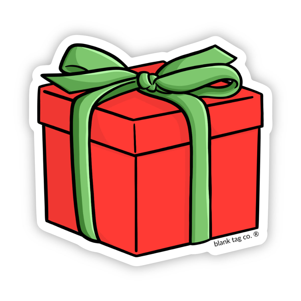 Present Box Sticker The Gift Box Sticker