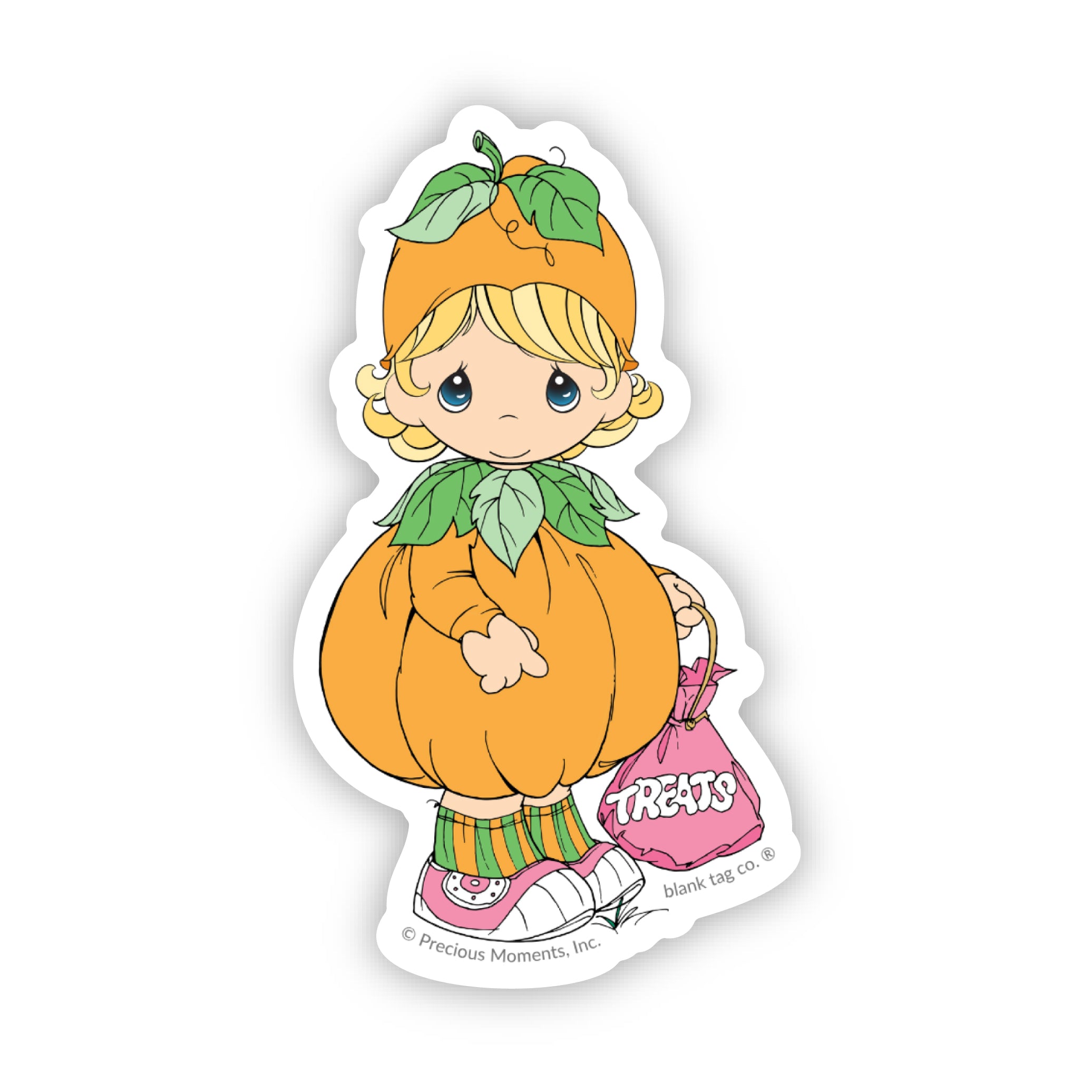 Precious Moments® Girl In Pumpkin Costume Sticker