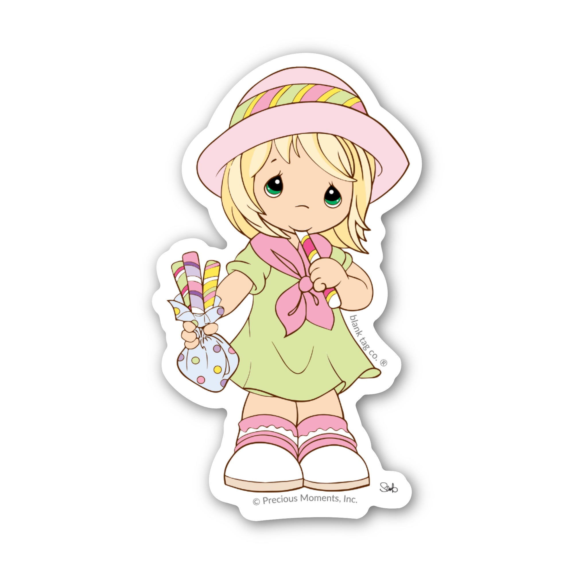 Precious Moments® Girl With Candy Sticker