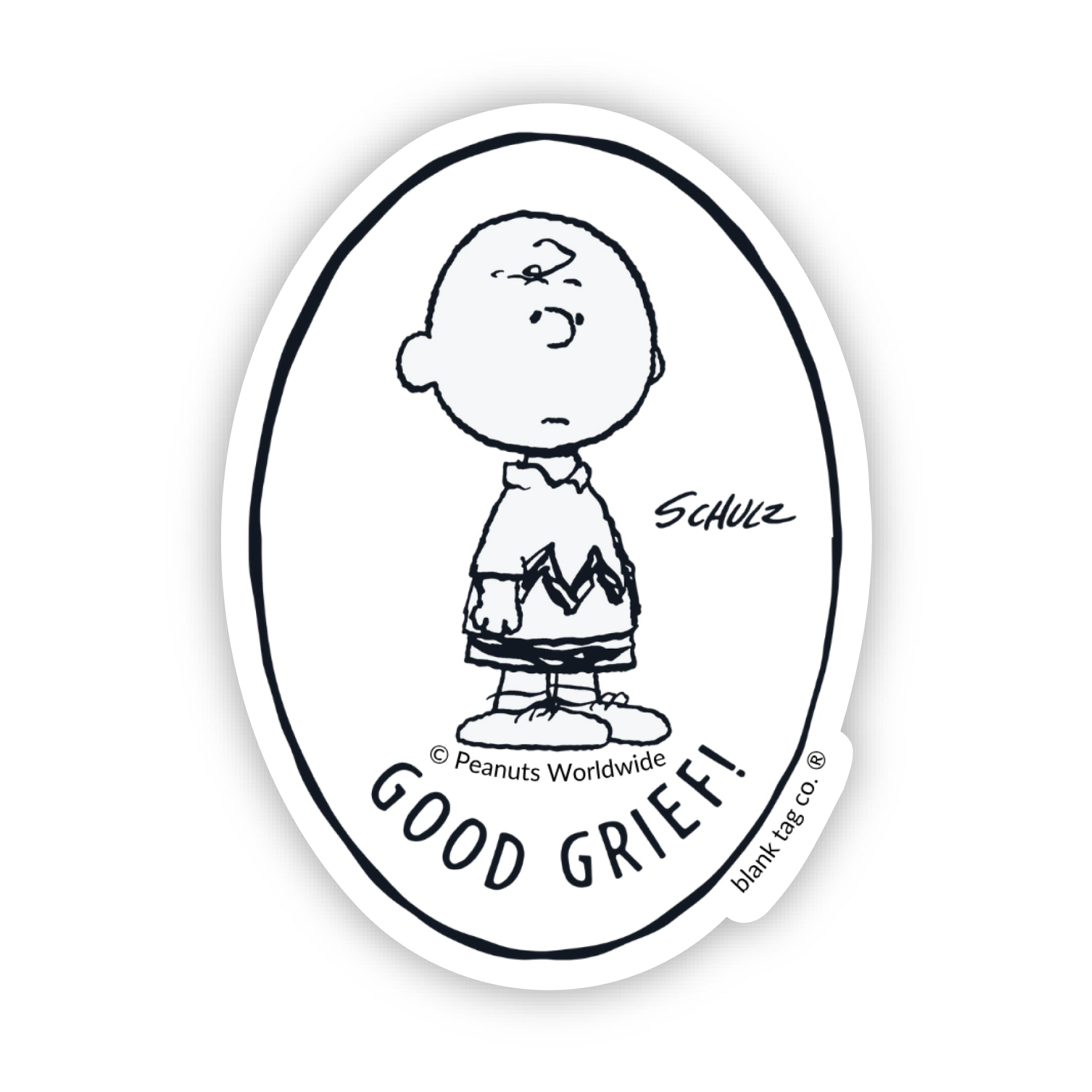 Peanuts® Good Grief Waterproof Sticker