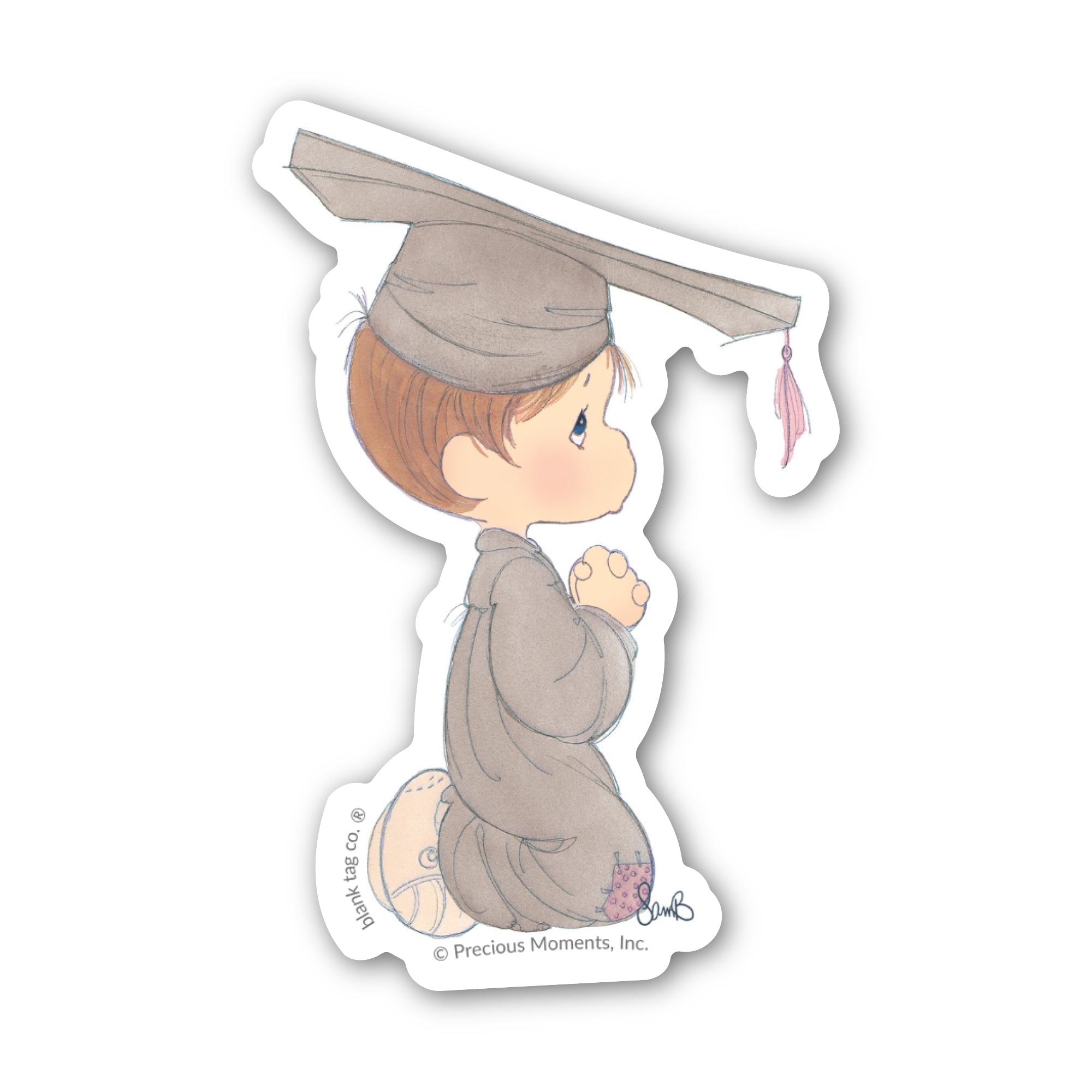 Precious Moments® Graduating Praying Boy Sticker