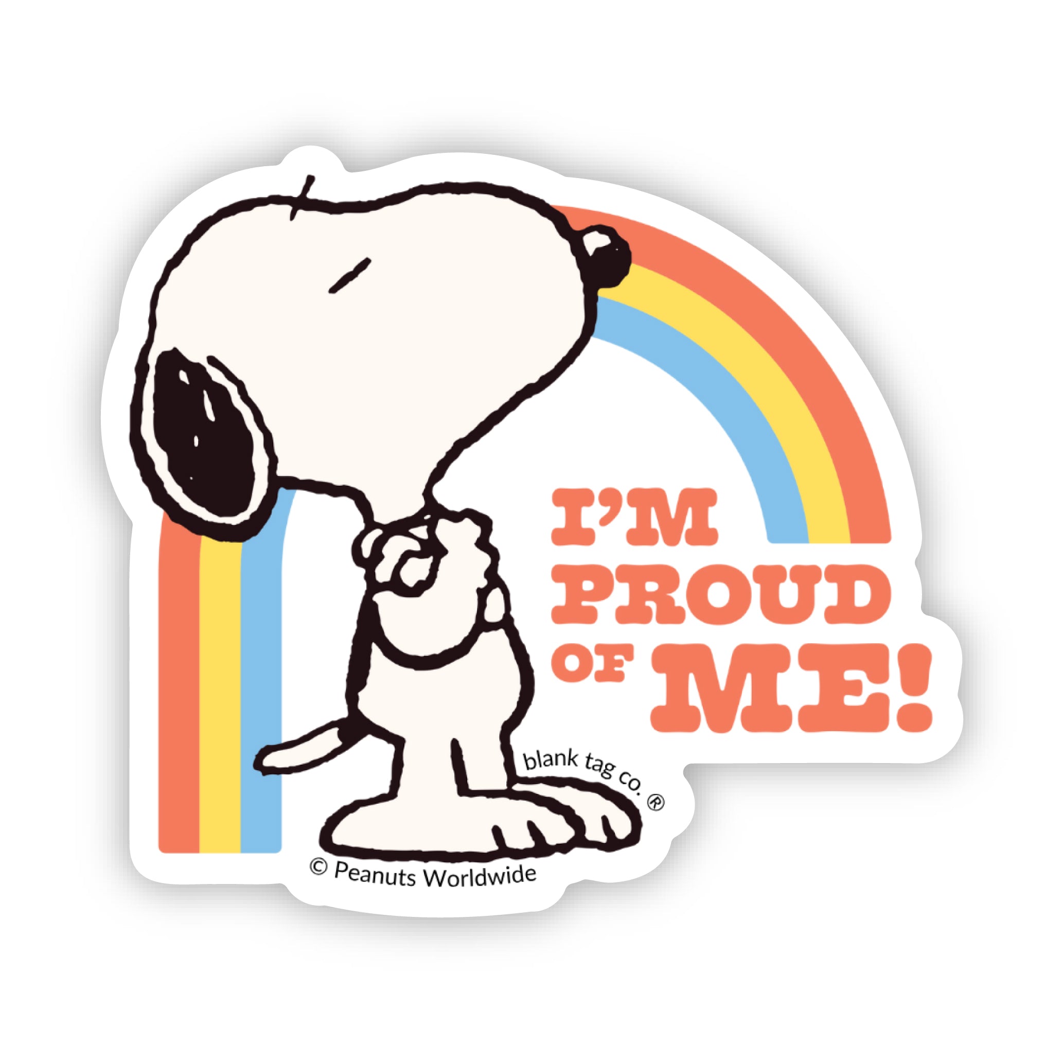 Peanuts® I'm Proud Of Me Waterproof Sticker