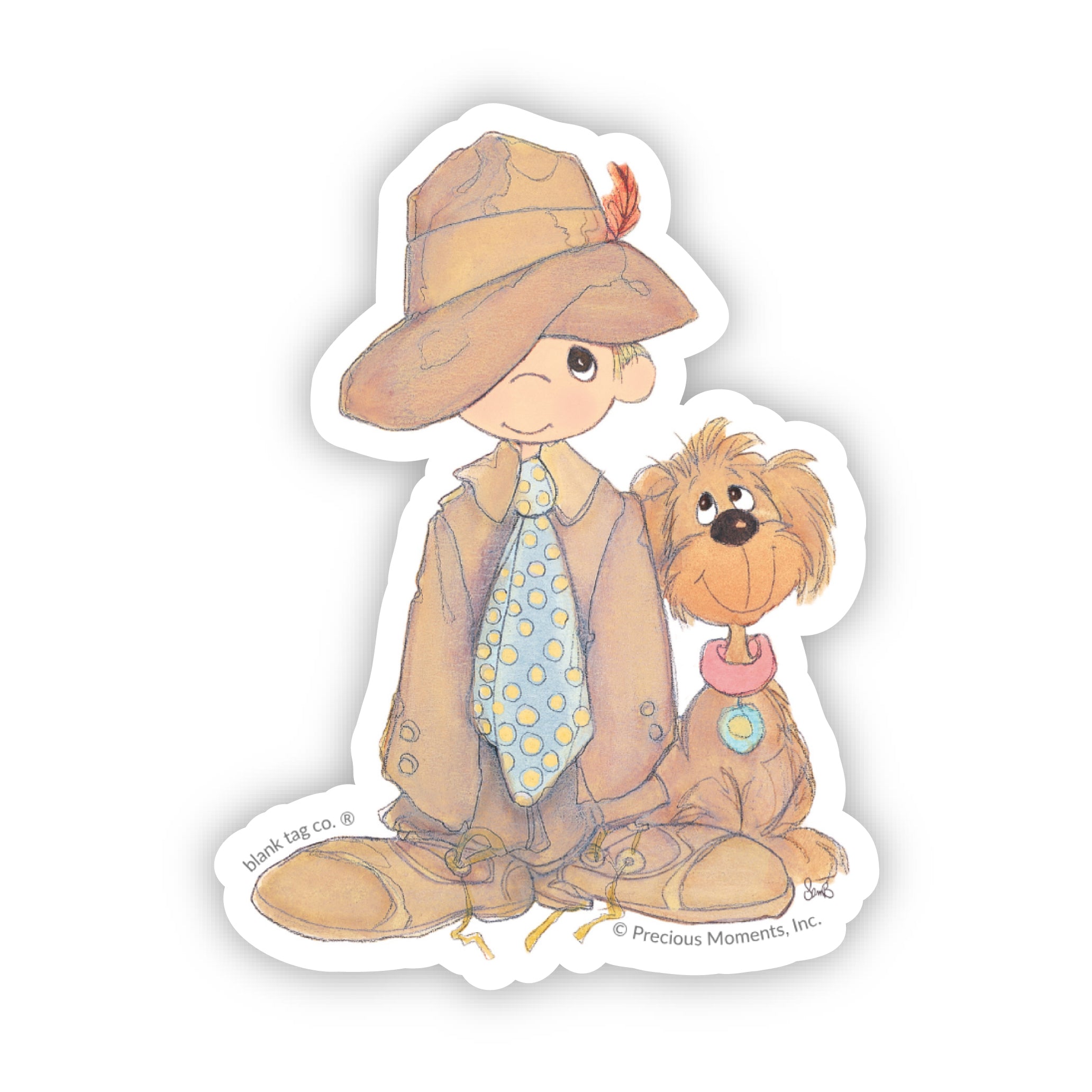 Precious Moments® Kid Trying On Dad's Clothes Sticker