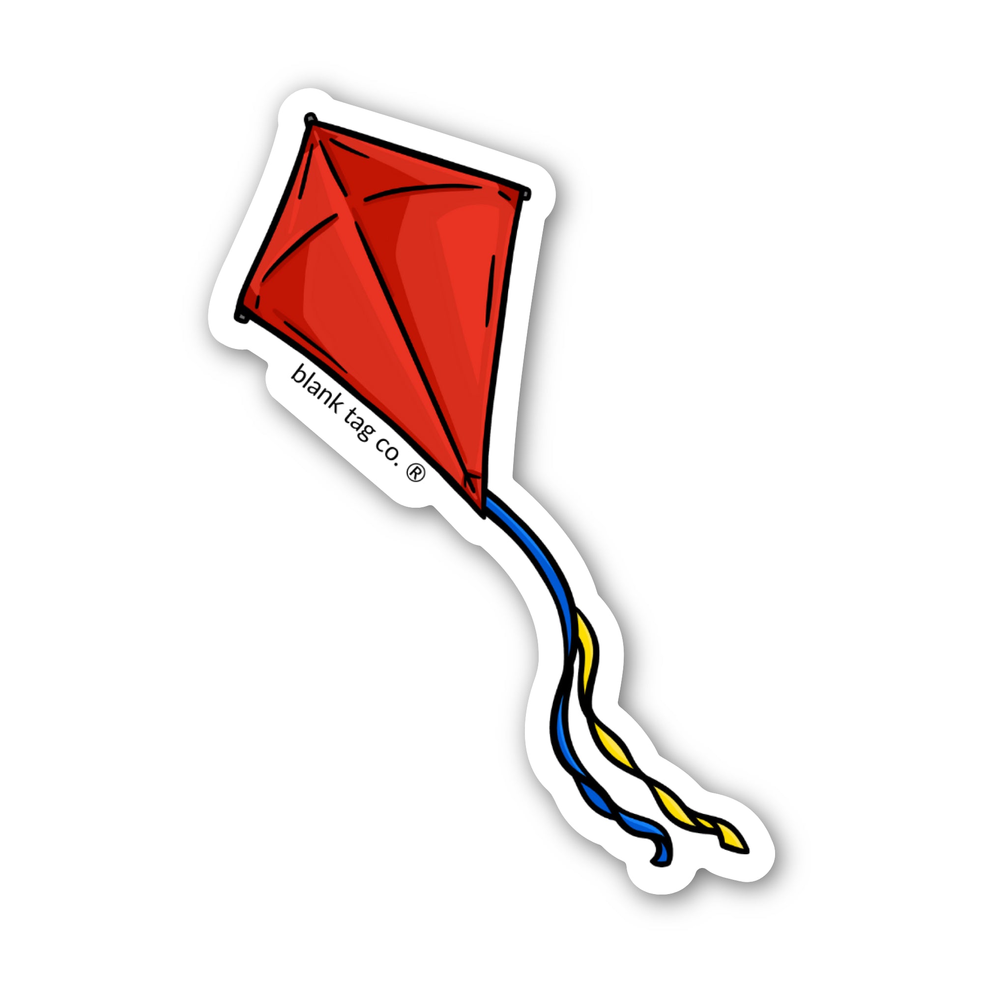 Blank Tag Co.® Kite Waterproof Sticker