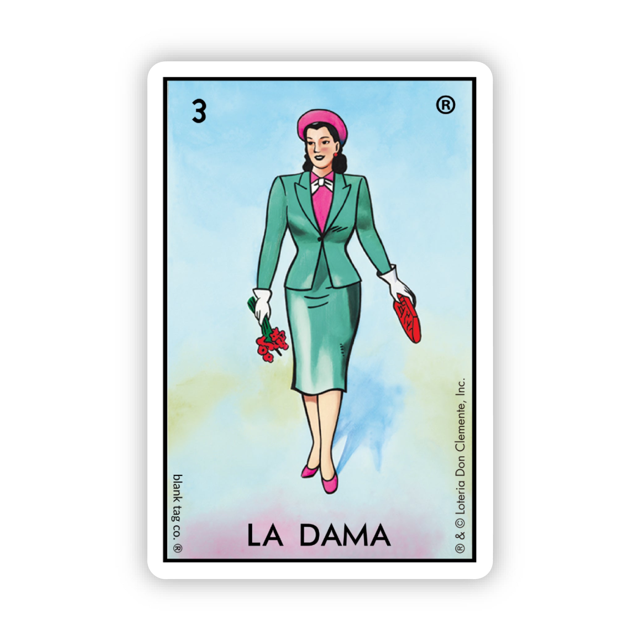 The La Dama Sticker