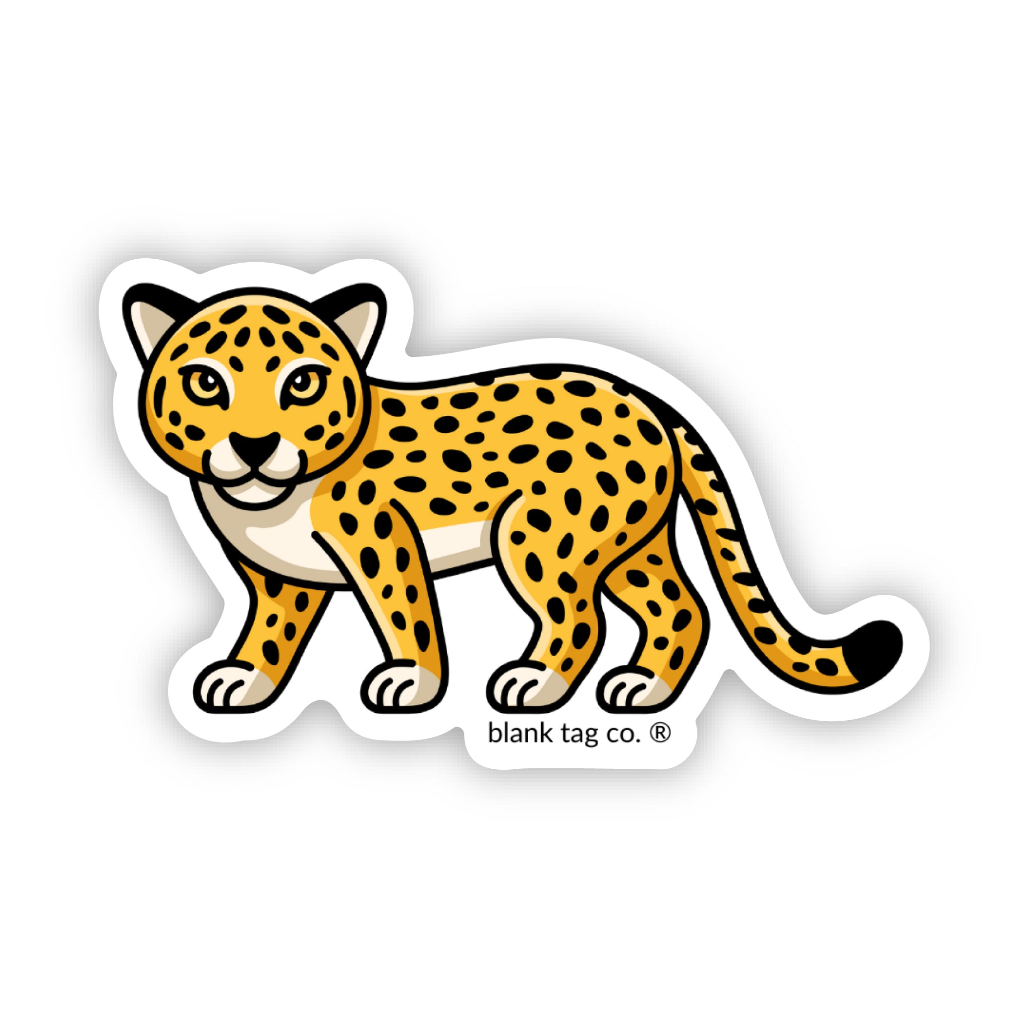 Blank Tag Co.® Leopard Waterproof Sticker