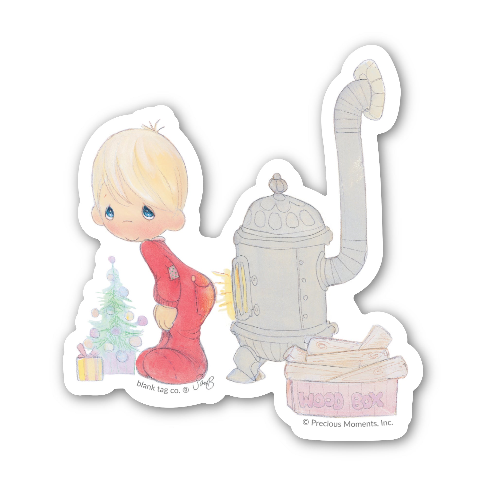 Precious Moments® May Your Christmas Be Warm Sticker