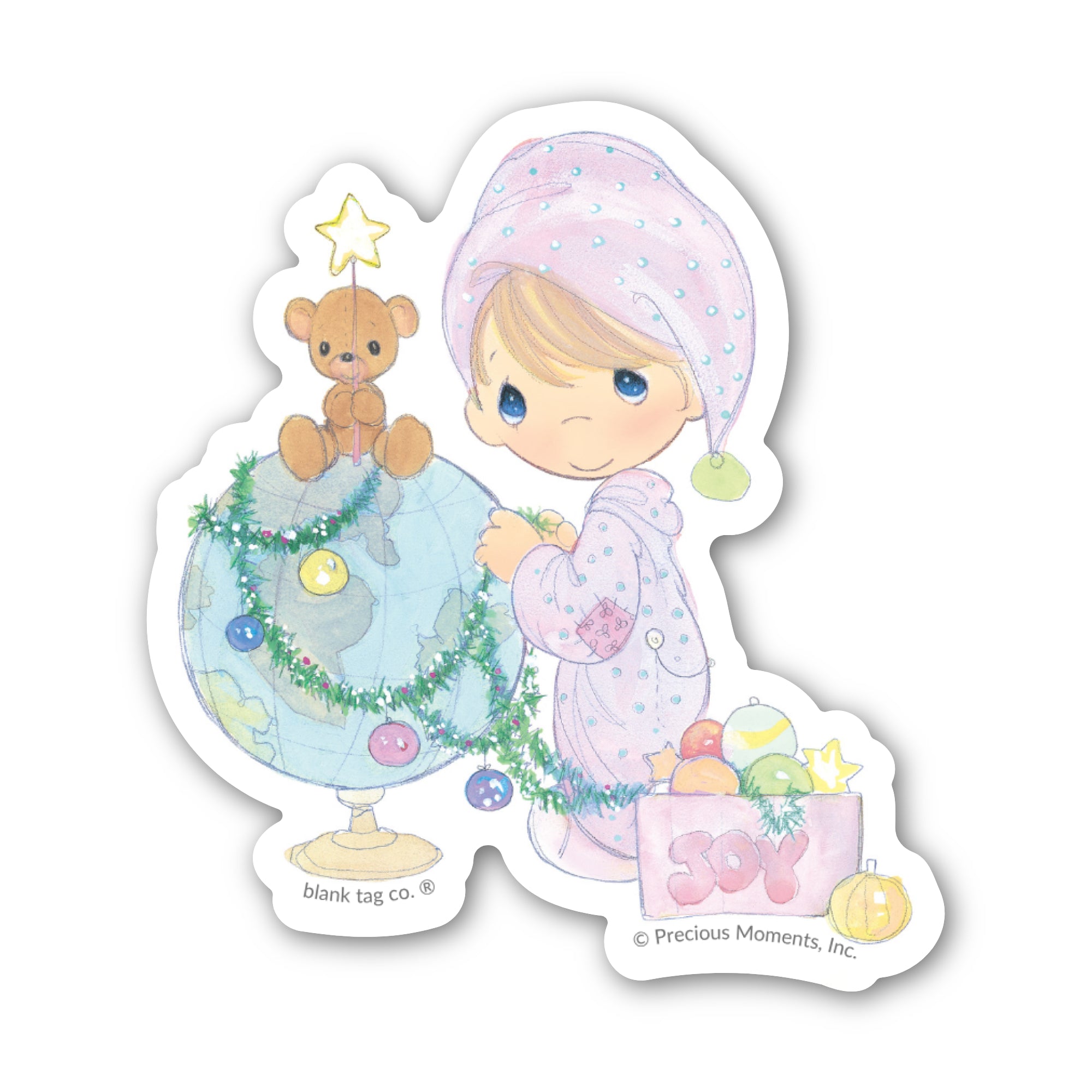 Precious Moments® May Your World Be Trimmed With Joy Sticker