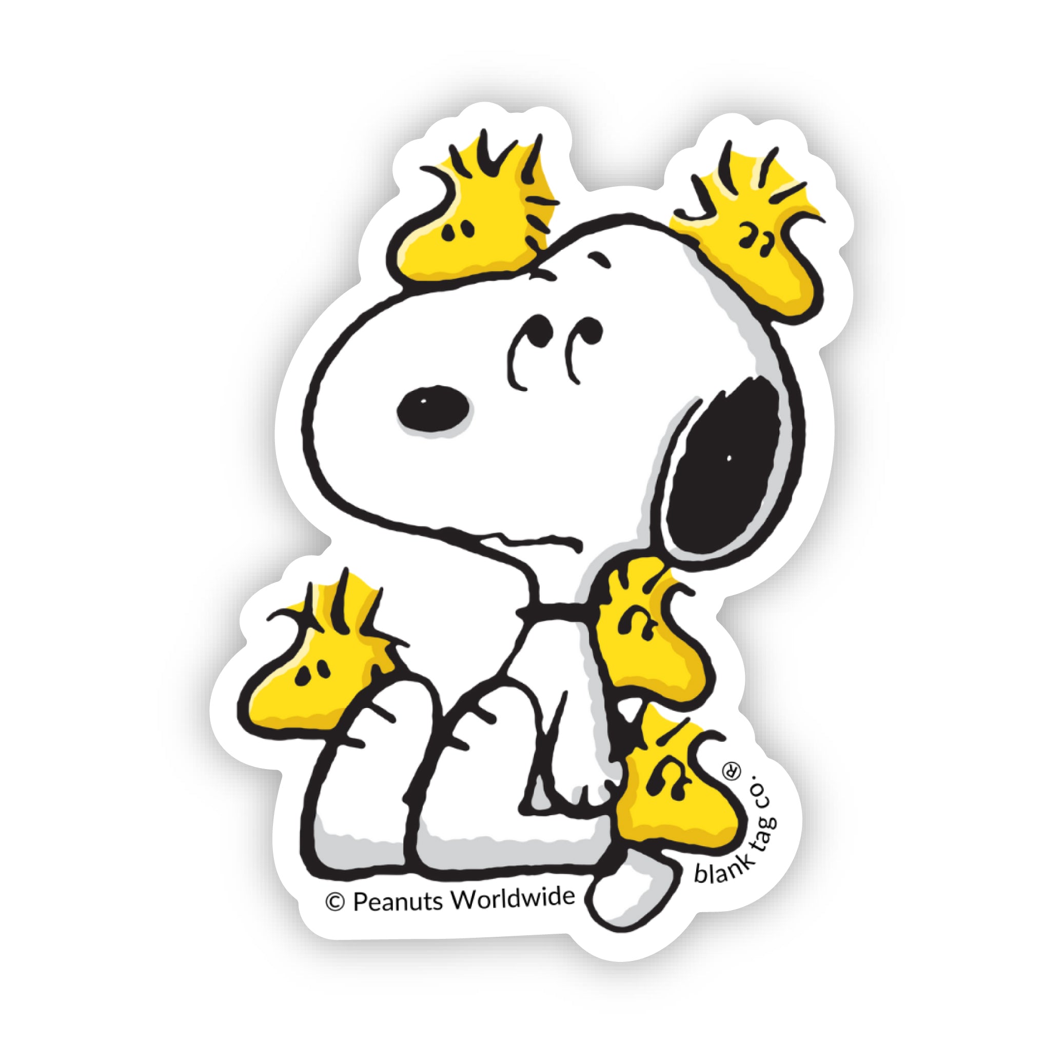 Peanuts® Overwhelmed Snoopy Sticker