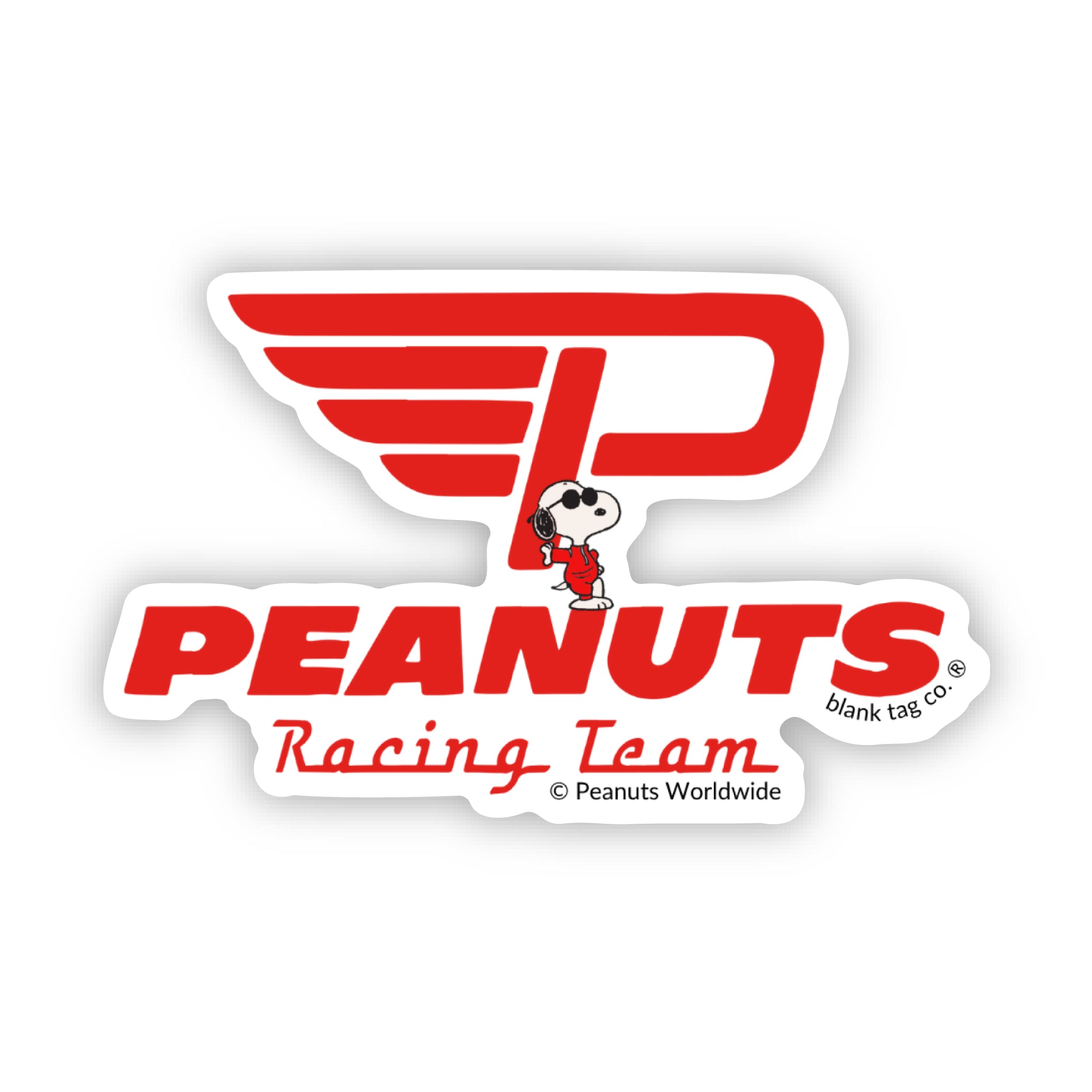Peanuts® Peanuts Racing Team Waterproof Sticker