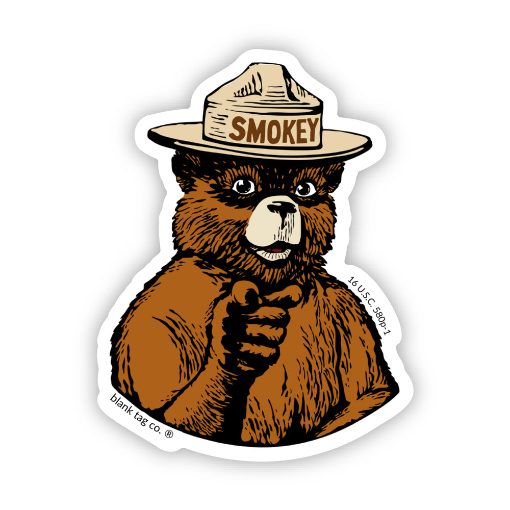 Pointing Accusingly Sticker The Pointing Smokey Sticker