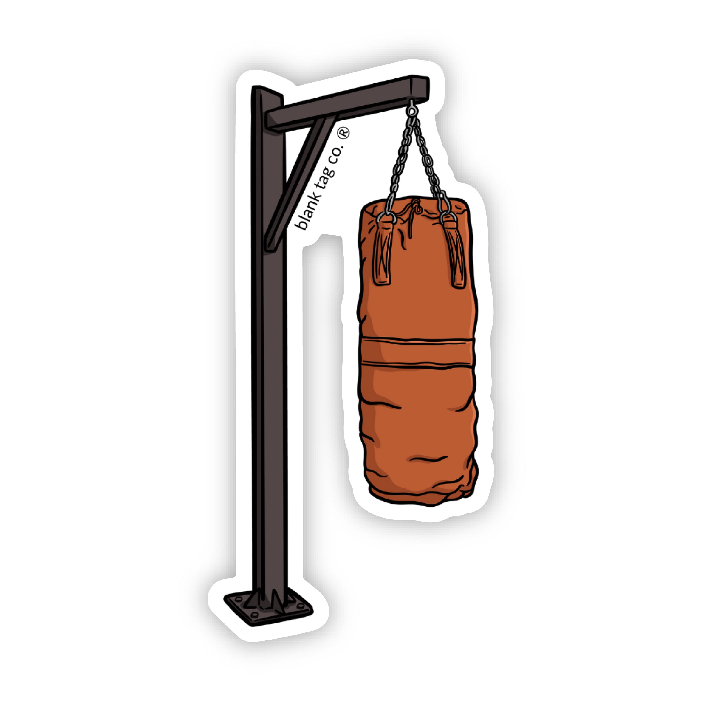 Blank Tag Co.® Punching Bag Waterproof Sticker