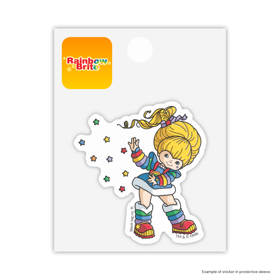 The Rainbow Brite Tossing Stars Sticker