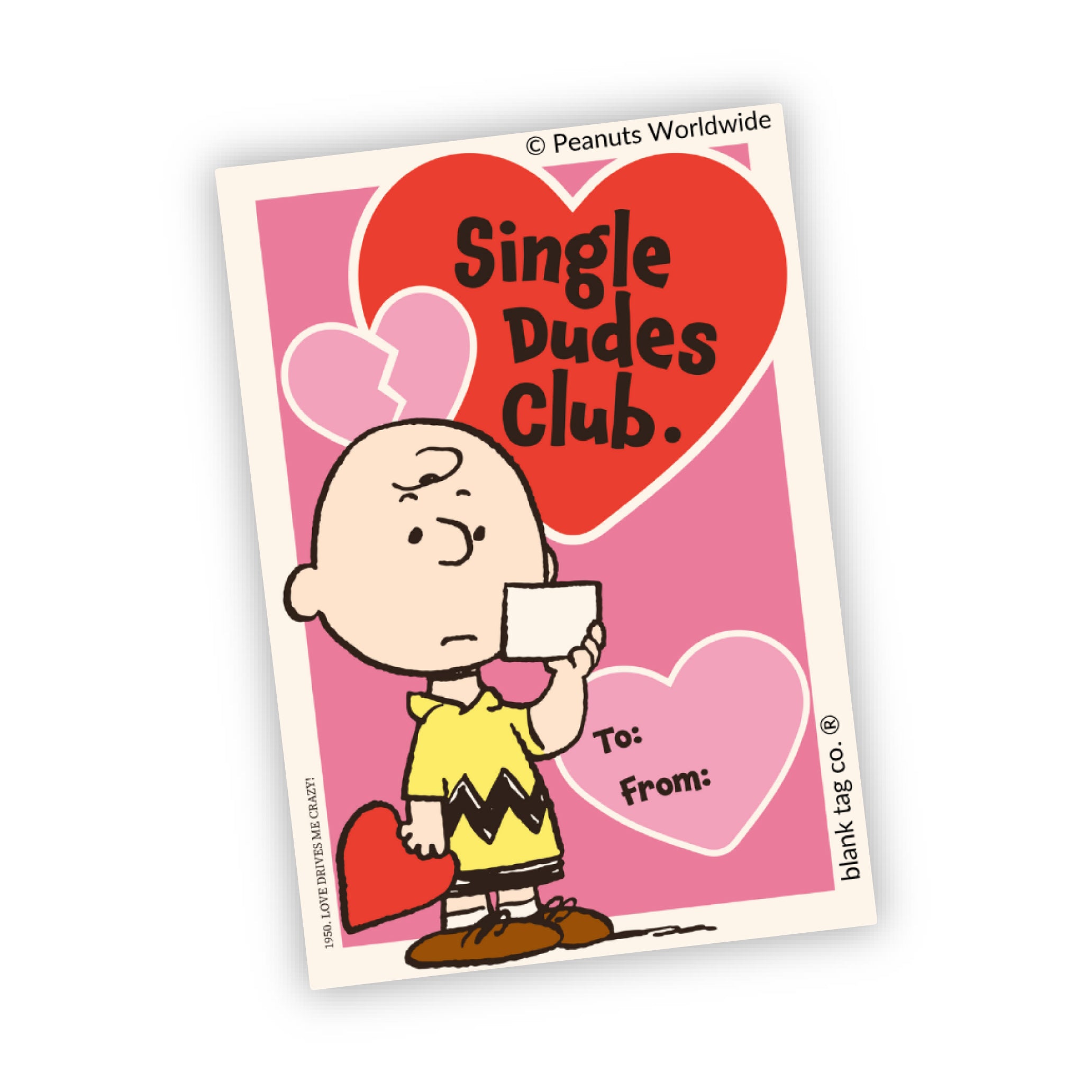 Peanuts® Single Dudes Club Waterproof Sticker