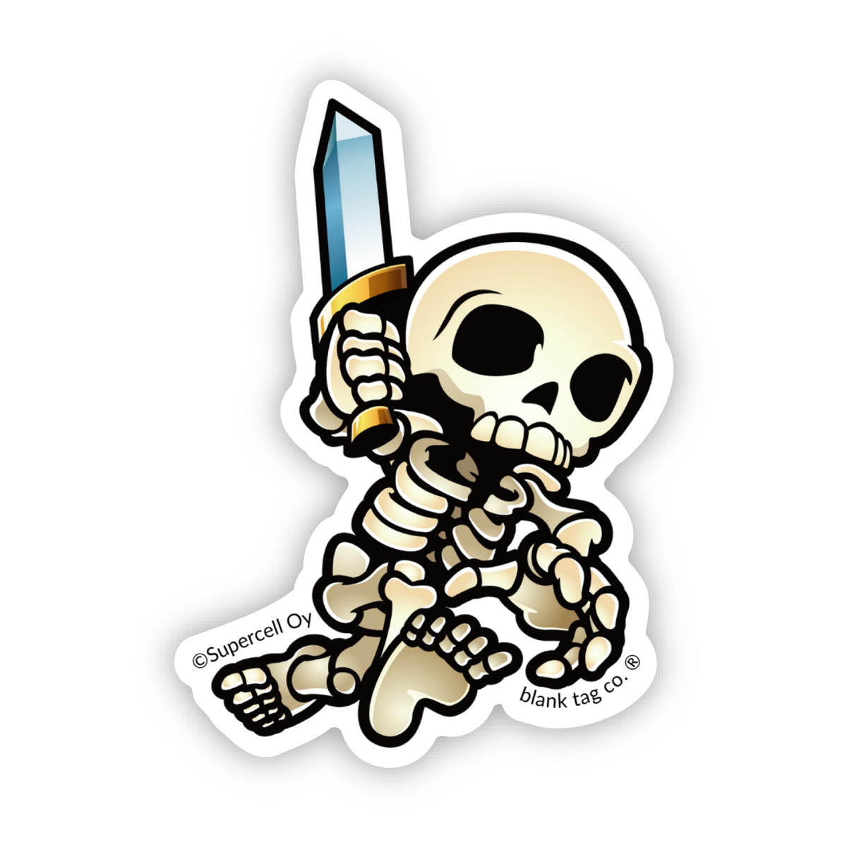 Skeleton Shells Sticker The Skeleton Sticker