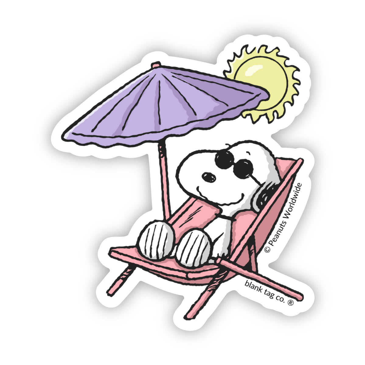 Snoopy Pool Sticker The Snoopy Sticker | Peanuts® Stickers