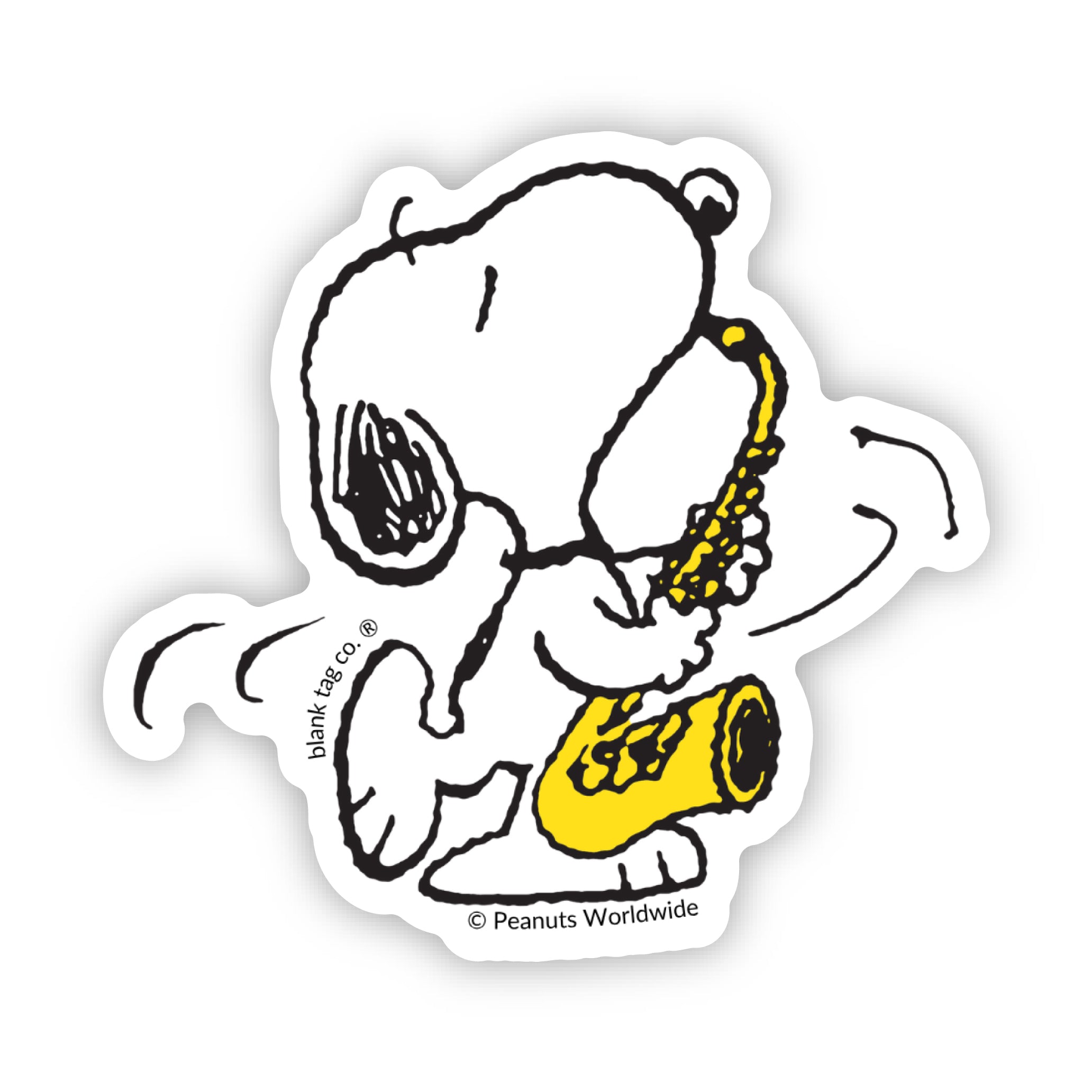 Peanuts® Snoopy Playing The Saxophone Sticker