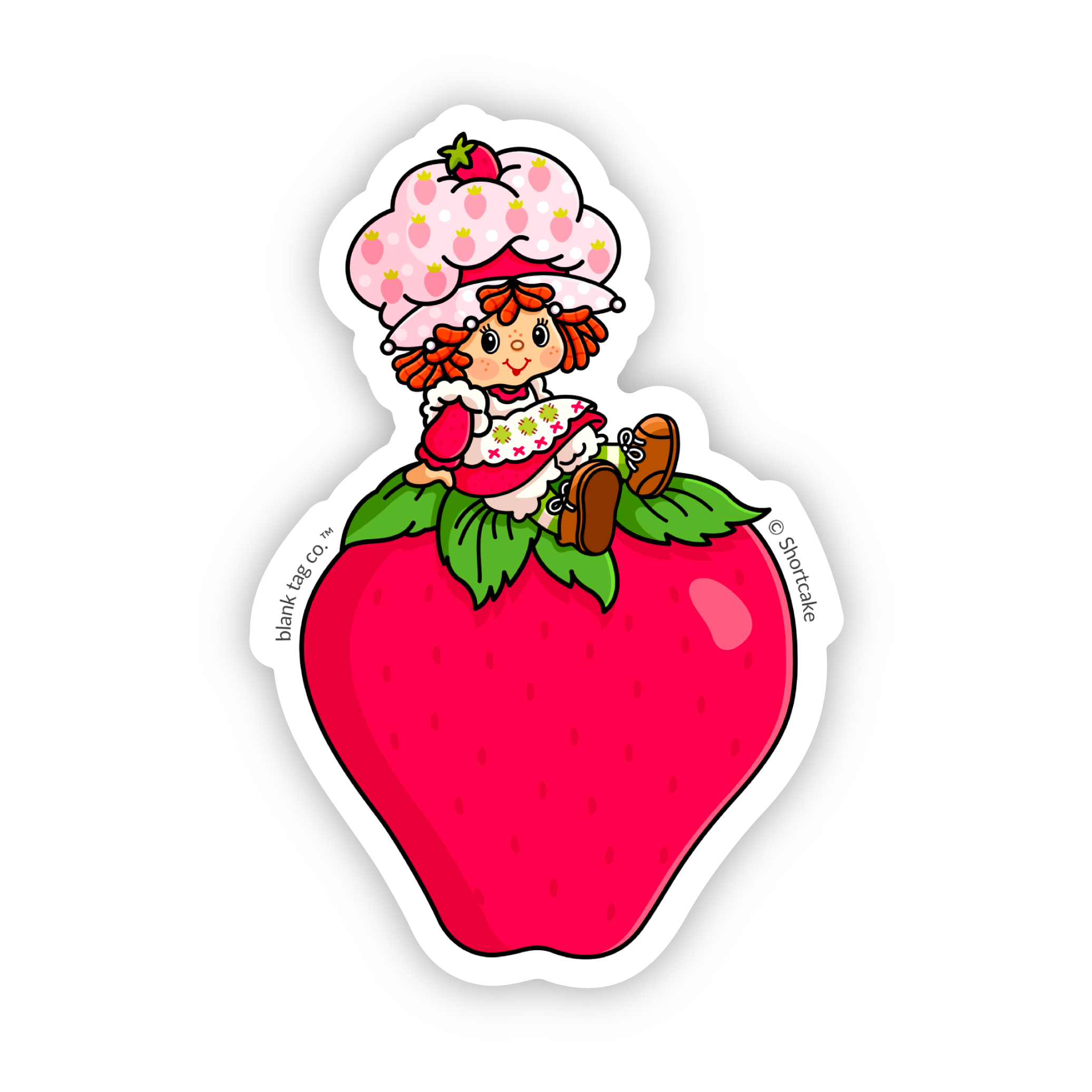 The Strawberry Shortcake Logo Sticker