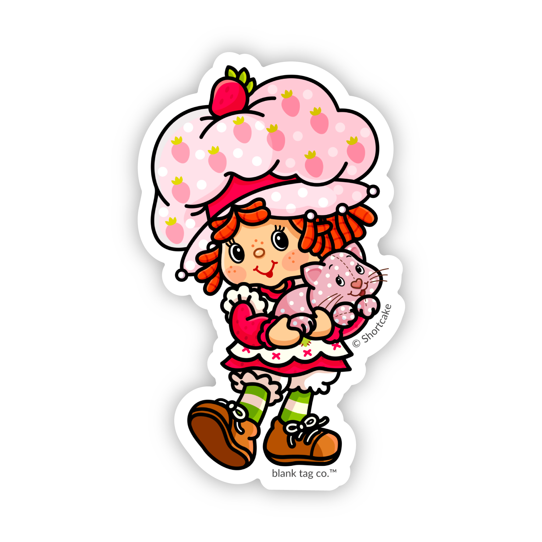 The Strawberry Shortcake With Custard Sticker