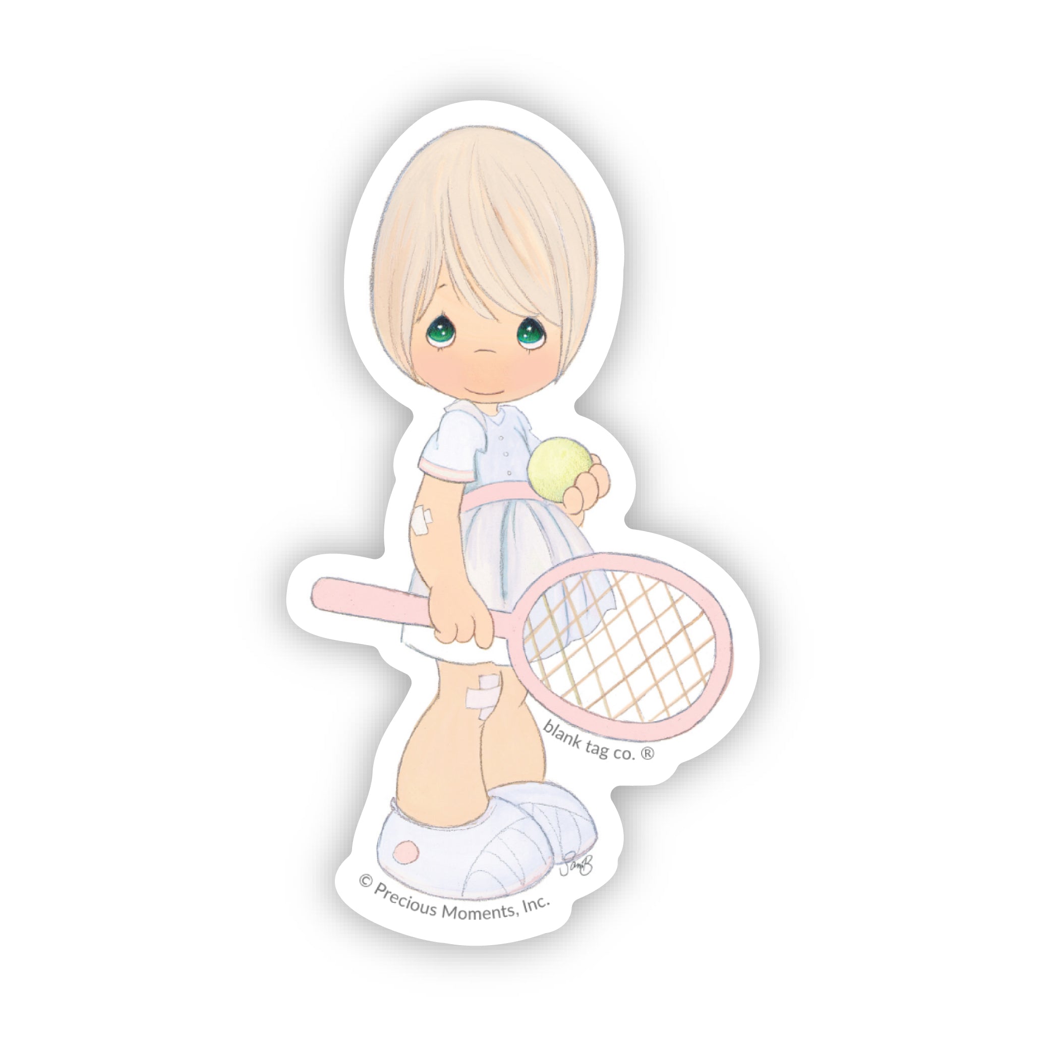 Precious Moments® Tennis Girl Sticker