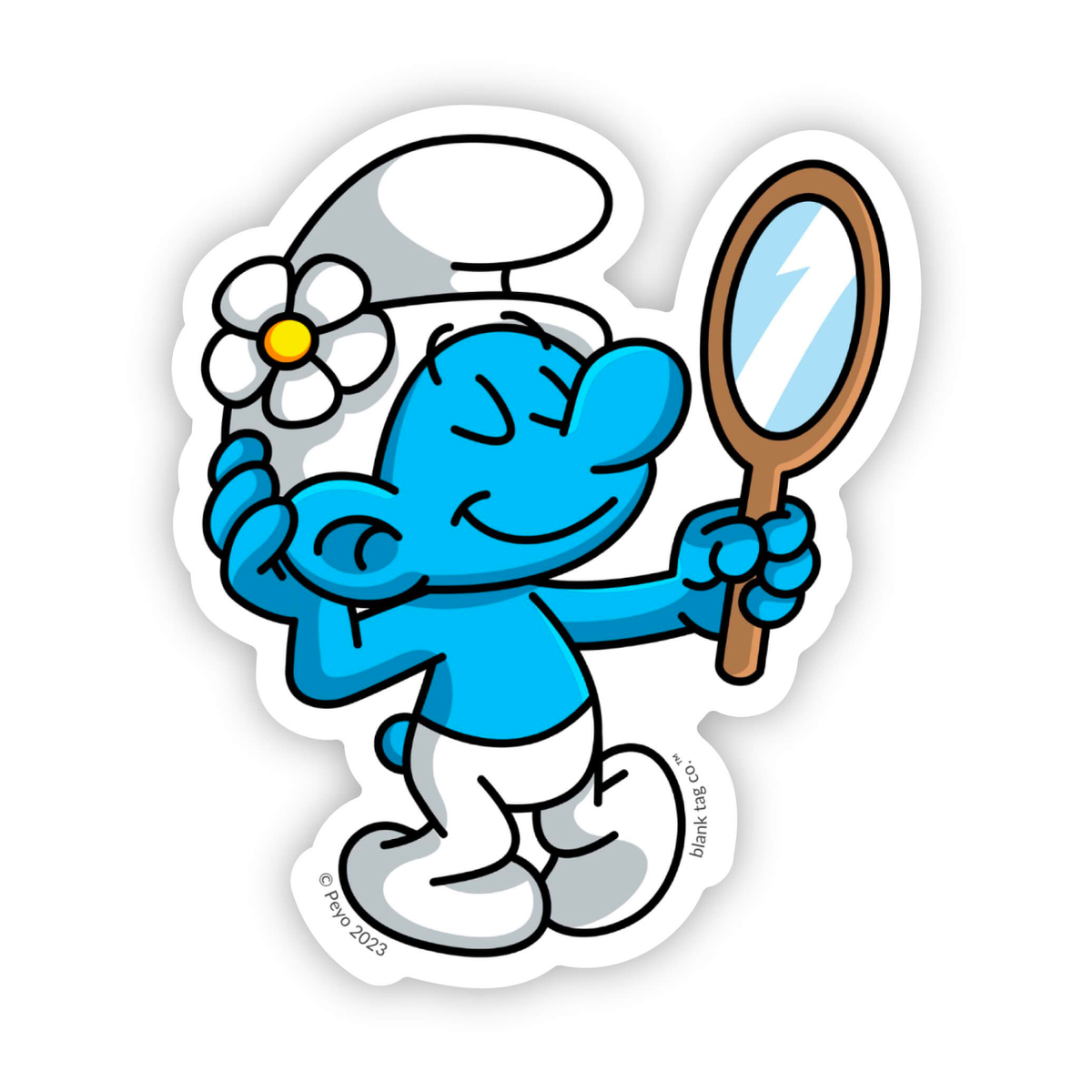 Vanity Sticker The Vanity Smurf Sticker