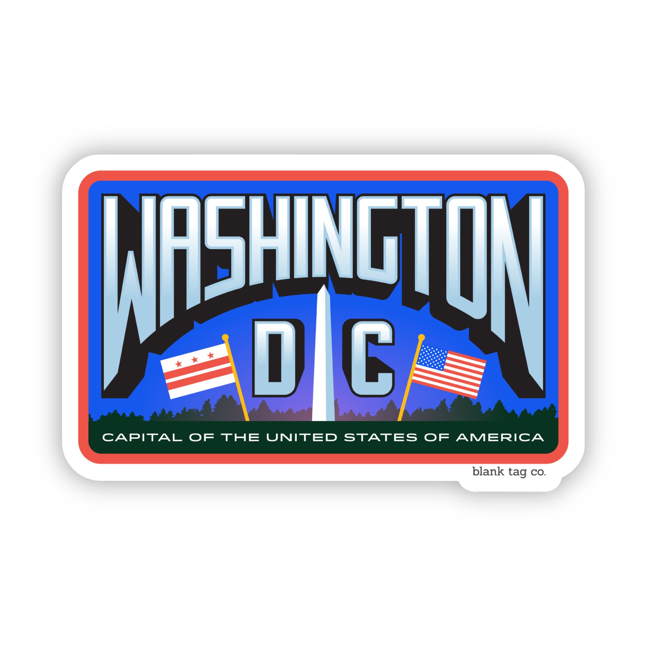 The Washington D.C. City Badge Sticker