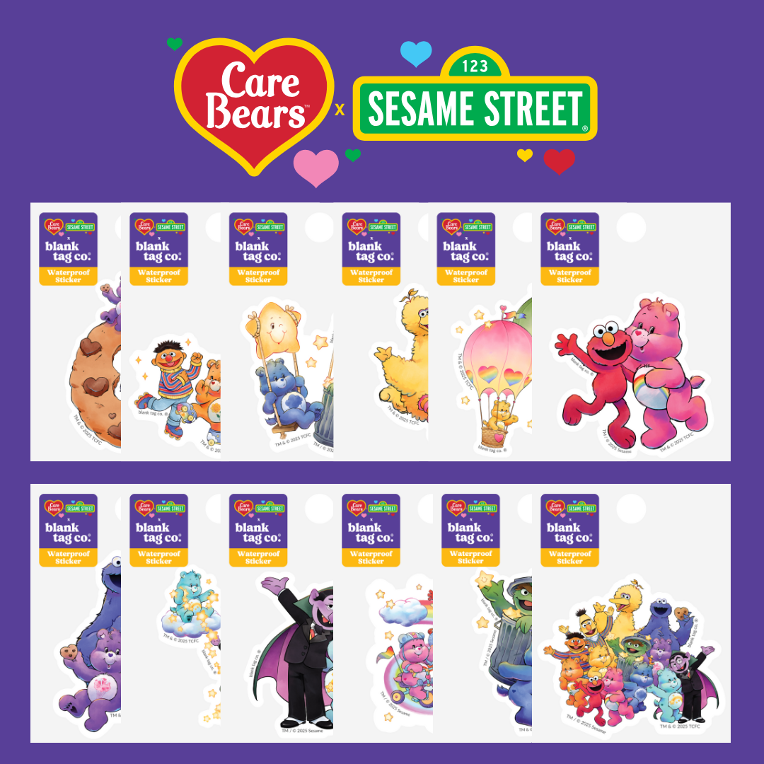 The Care Bears x Sesame Street Sticker Bundle