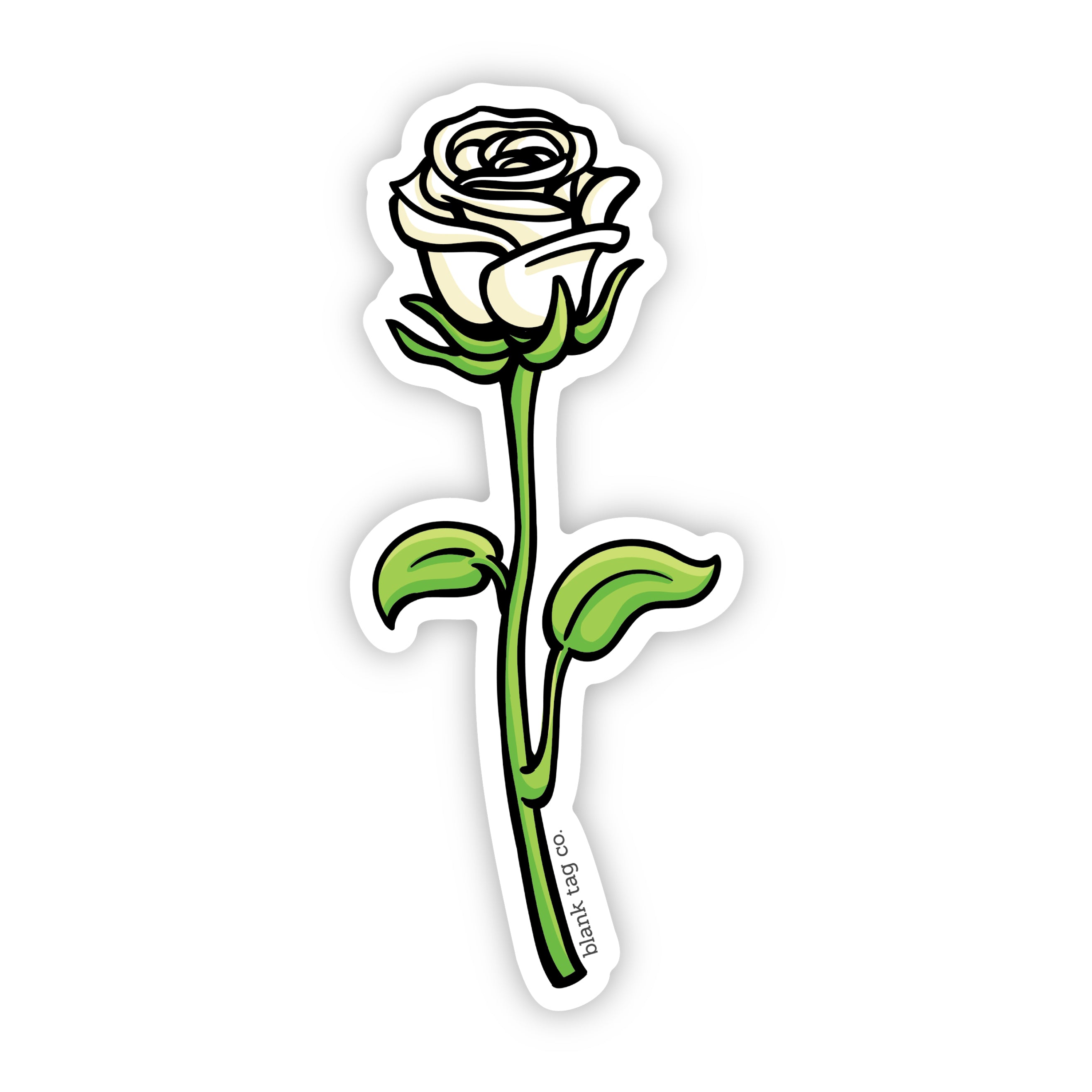 The White Rose Sticker