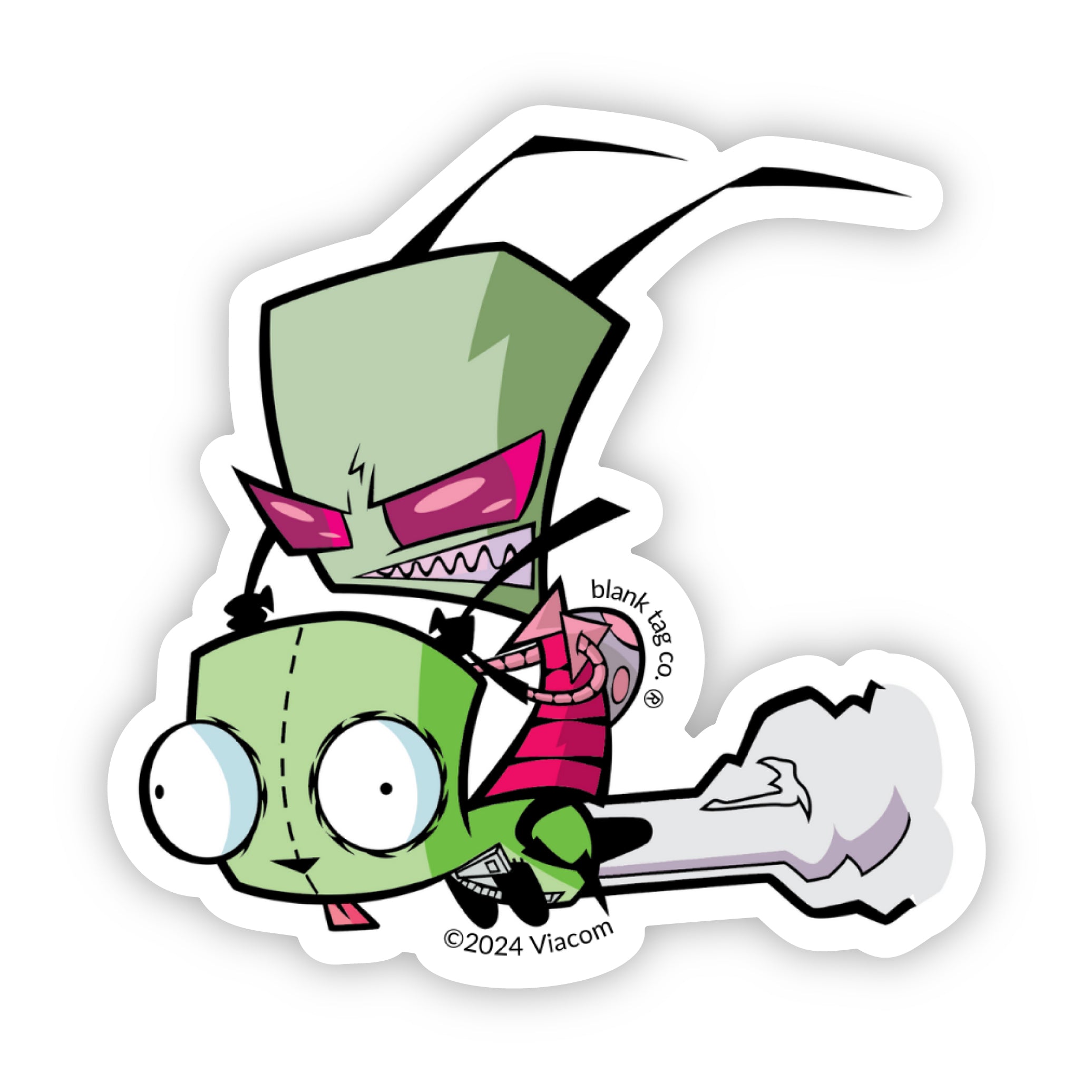 The Zim Riding Gir Sticker