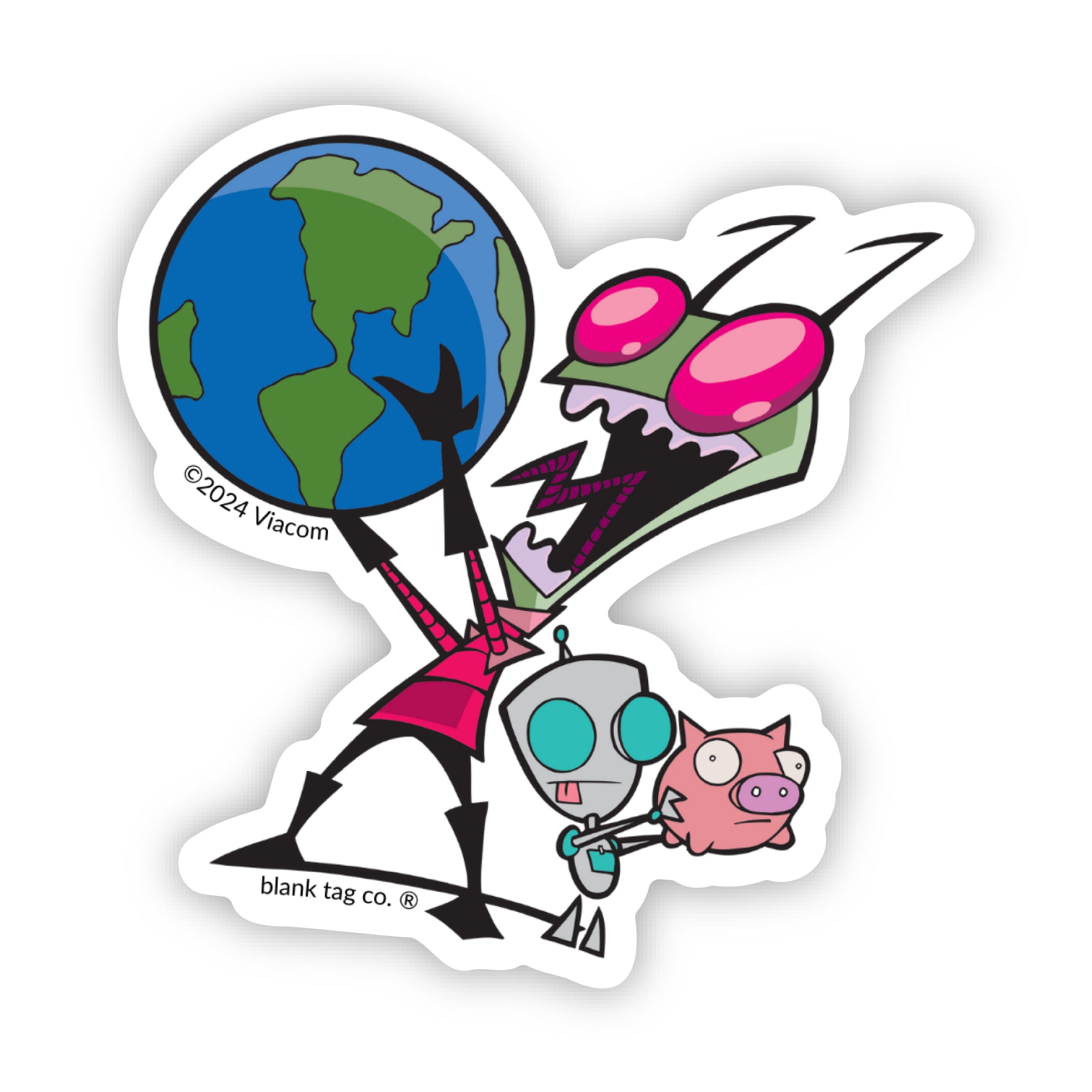 The Zim and Gir Sticker
