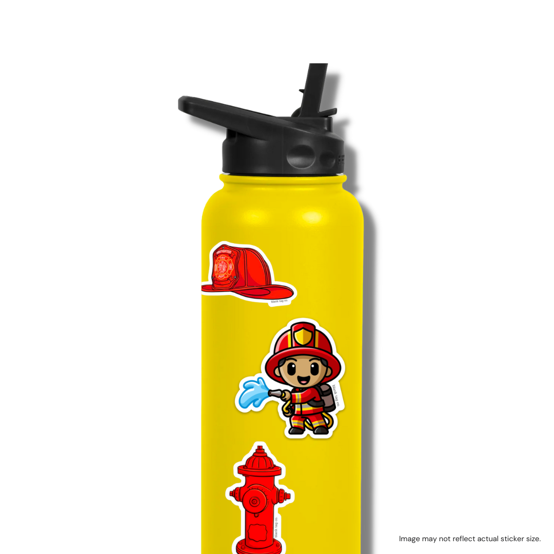 The Firefighter Helmet Sticker