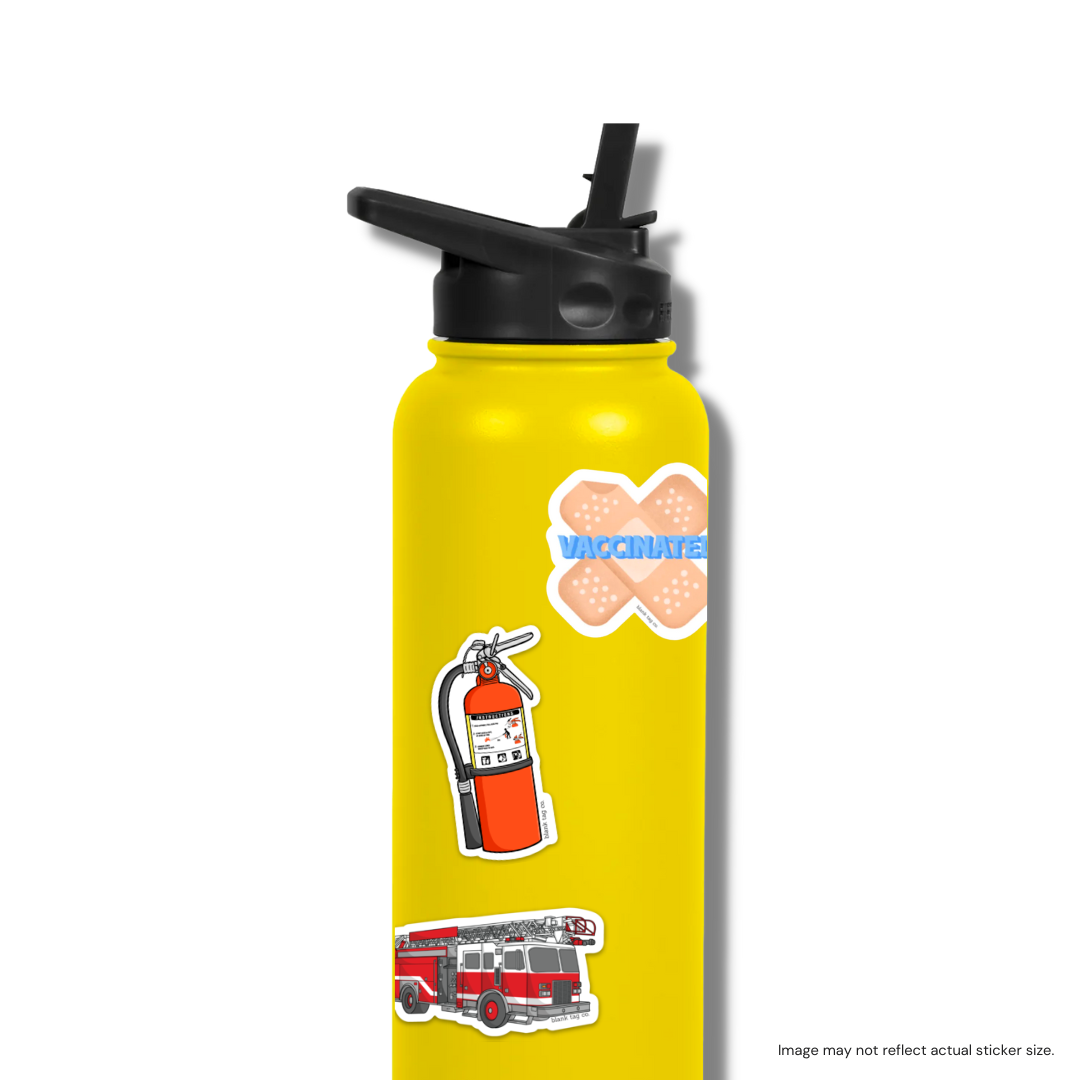 The Fire Extinguisher Sticker